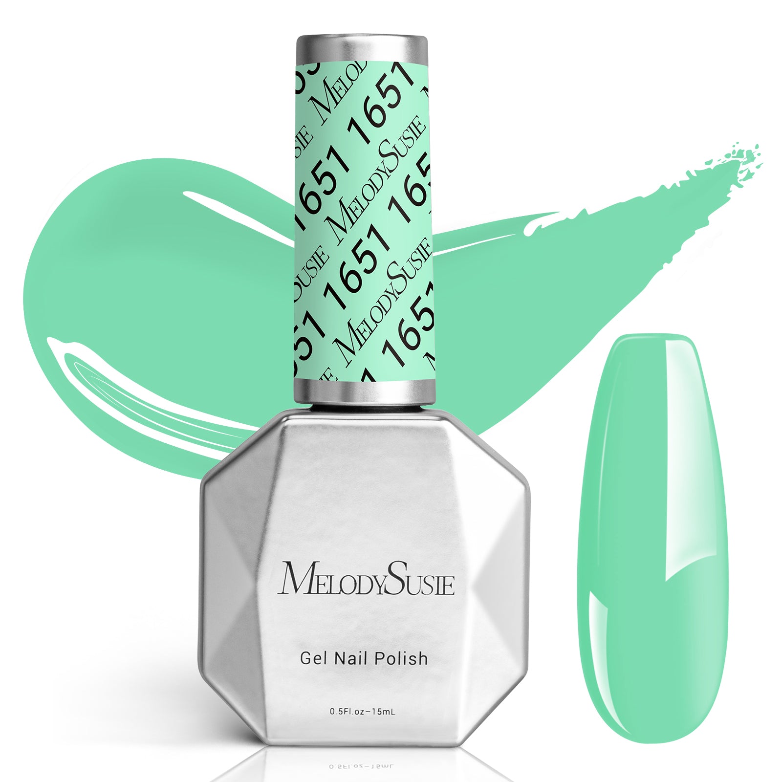 1651 Mint Green - TPO-Free Faster UV Curing Gel Nail Polish 0.5 fl oz/15ml