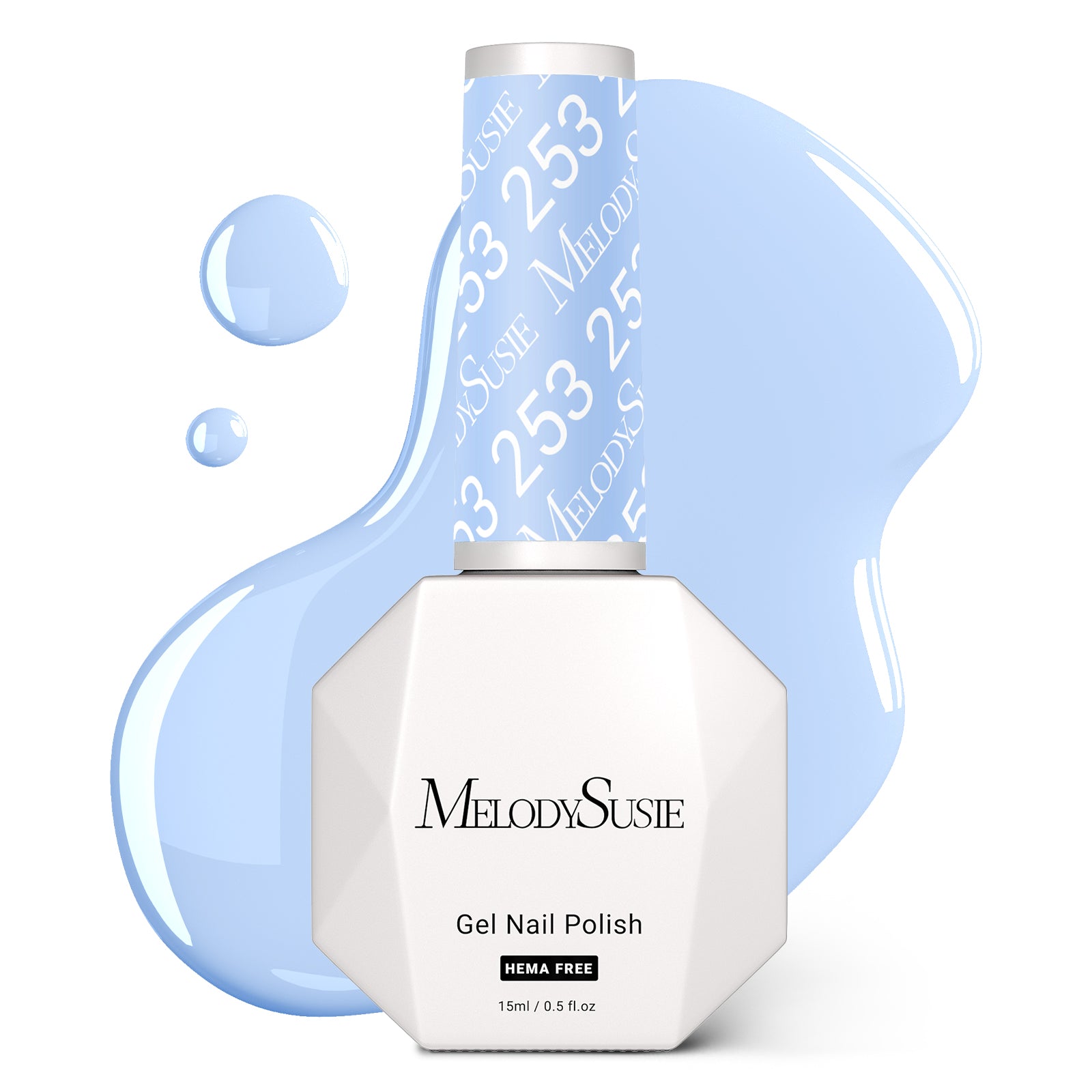 253 Macaron Blue - HEMA-Free Gel Nail Polish 0.5 fl oz/15ml