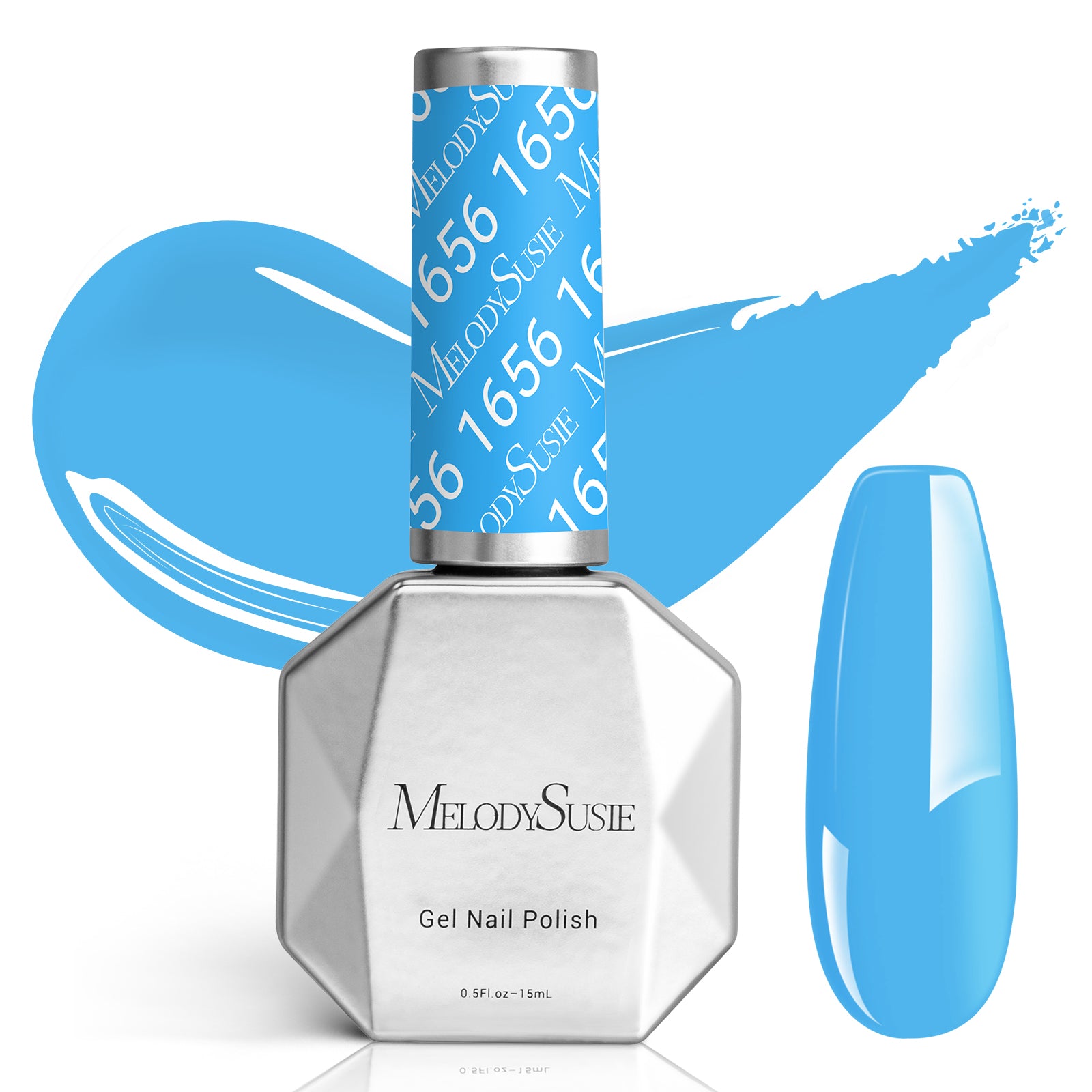 1656 Clear Sky Blue - TPO-Free Faster UV Curing Gel Nail Polish(15ml)