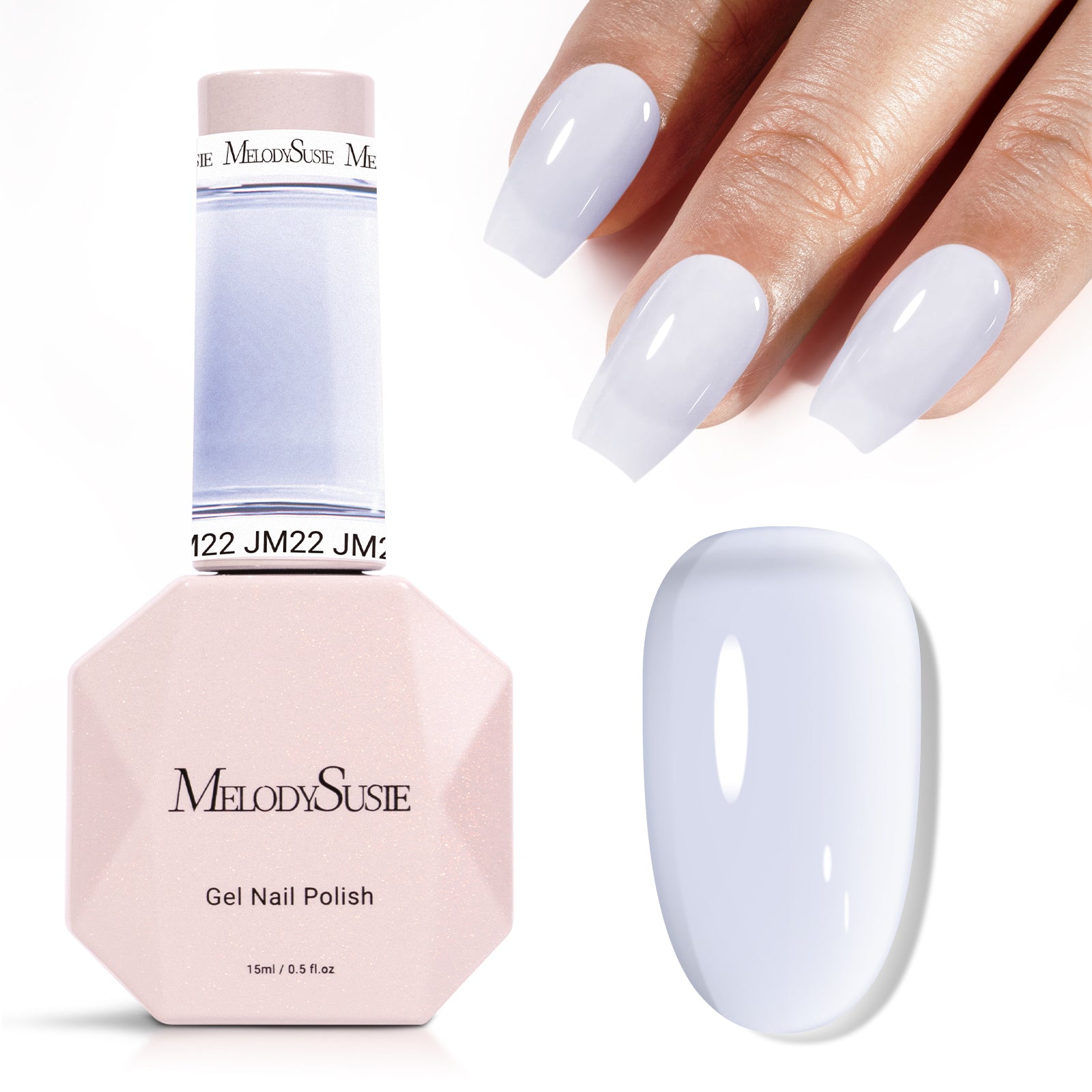 Jeweliver Jelly TPO-Free Gel Nail Polish 0.5 fl oz/15ml - Milky JM22