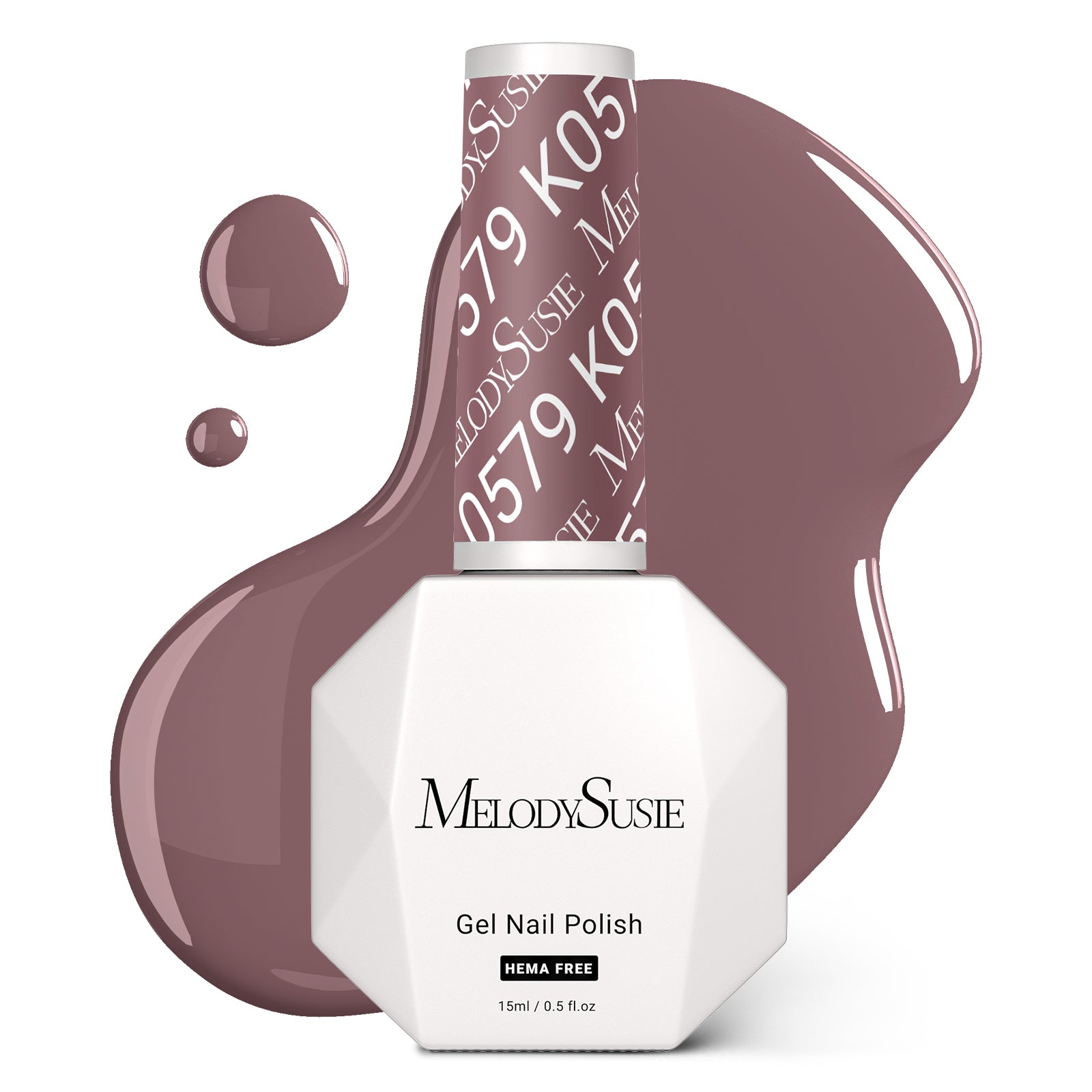 HEMA-Free Gel Nail Polish 0.5 fl oz/15ml - K0579 Thick Deep Rosy Nude