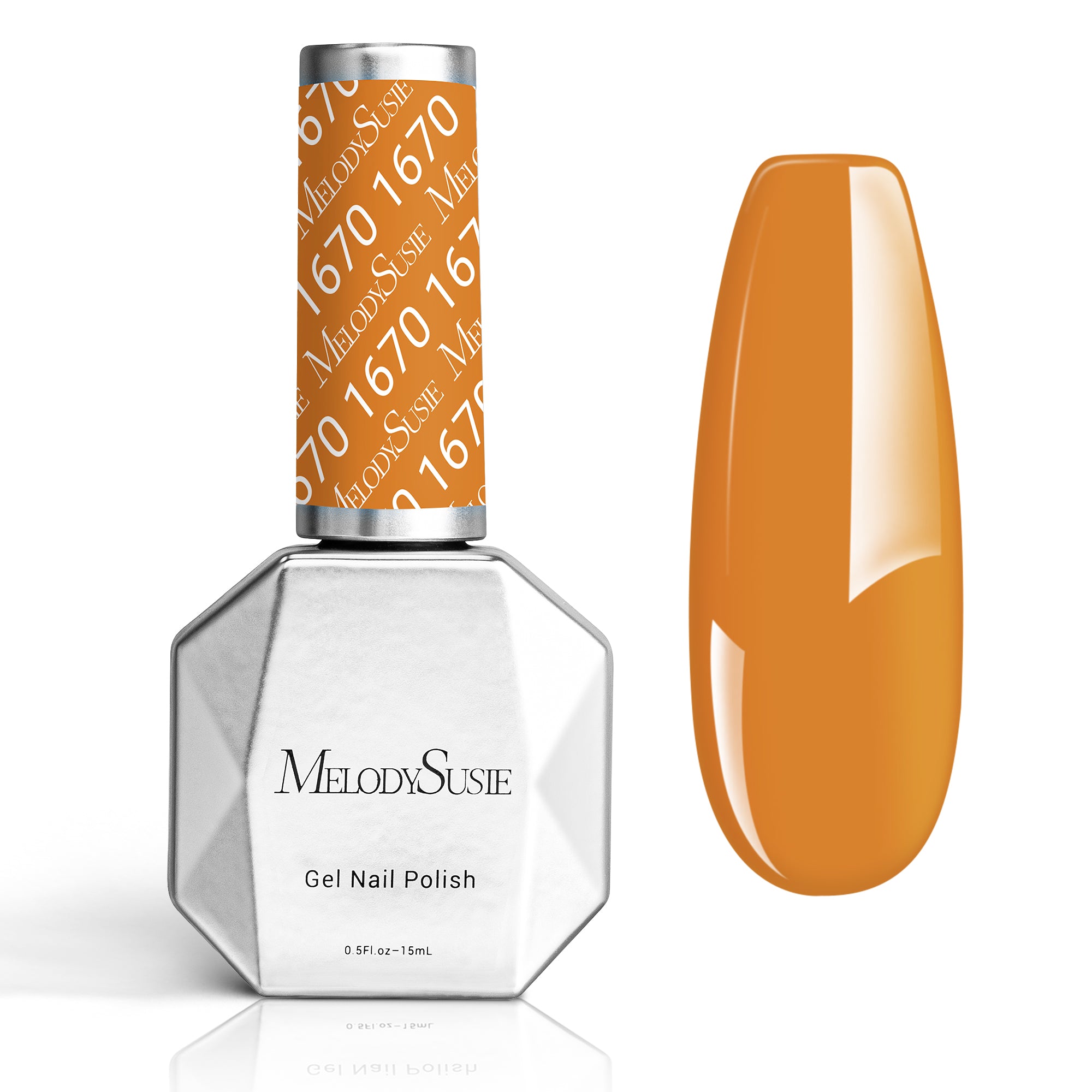 1670 Pumpkin Yarn Orange - TPO-Free Thick Gel Nail Polish(15ml)