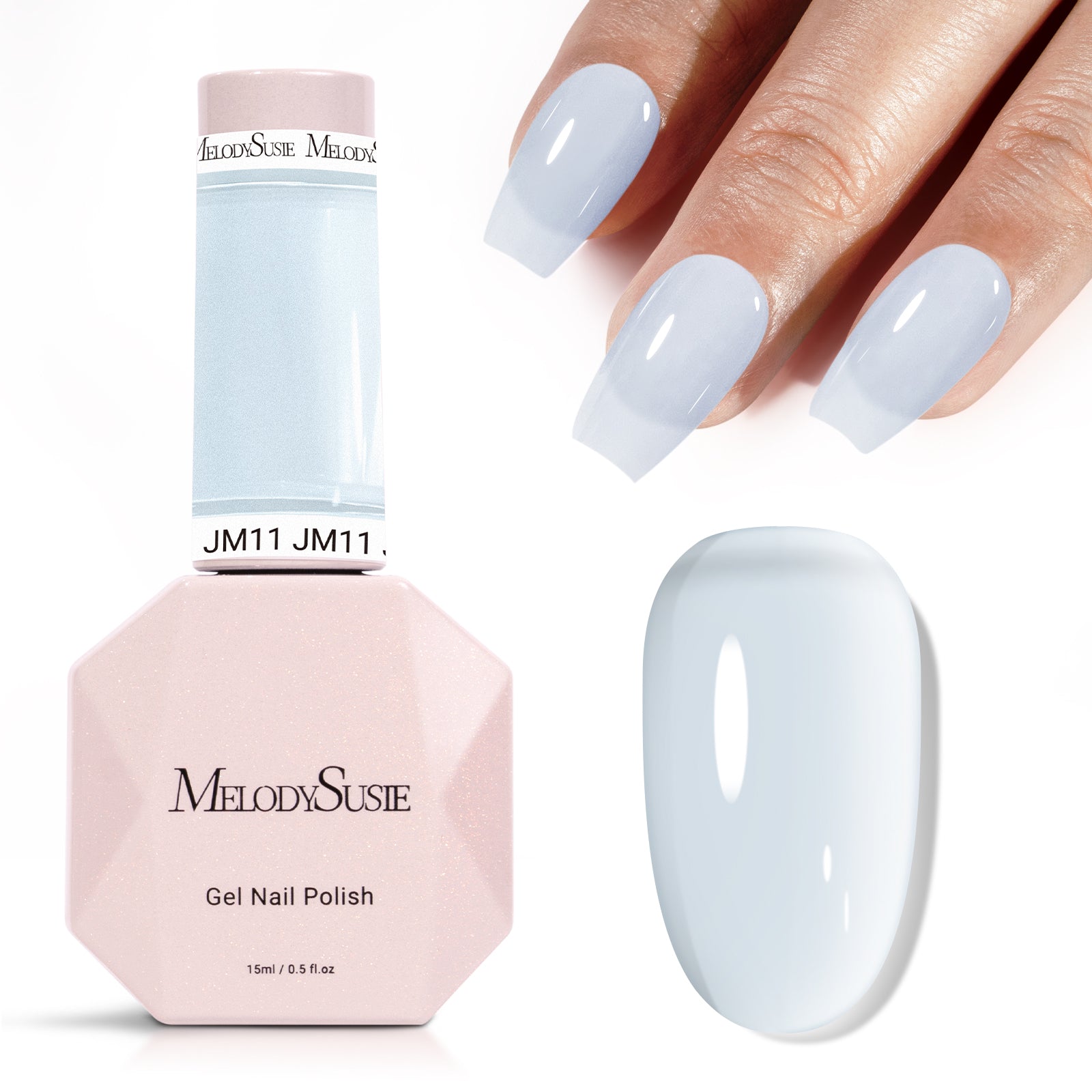 Jeweliver Jelly TPO-Free Gel Polish 15ml - Blue Aquamarine - JM11