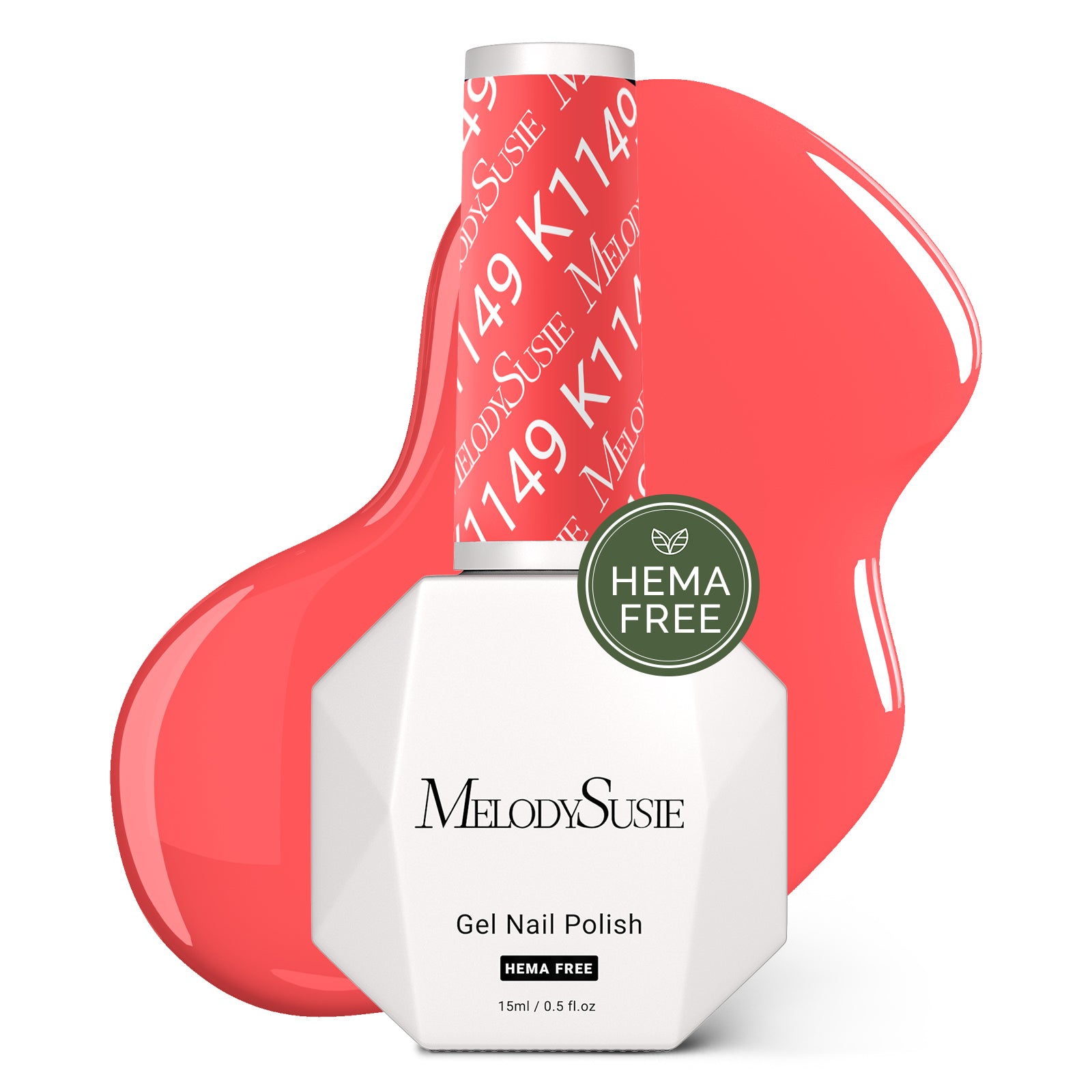 HEMA-Free Gel Nail Polish 0.5 fl oz/15ml - K1149 Thick Coral Pink