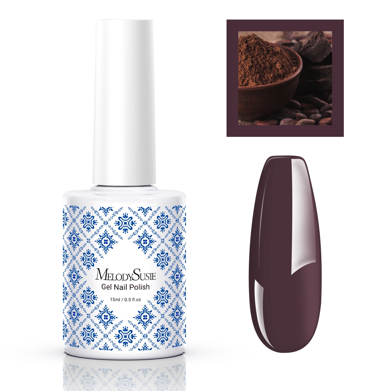 P30 Chocolate Mousse - Fleurwee Gel Nail Polish Plant-based 0.5 fl oz