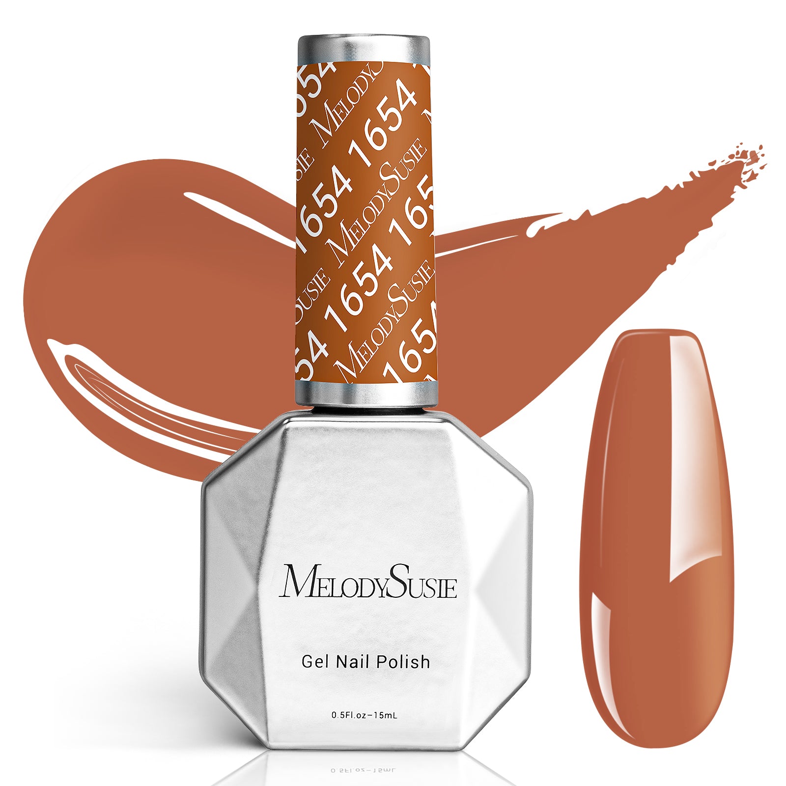 1654 Candied Brown - TPO-Free Faster UV Curing Gel Nail Polish(15ml)