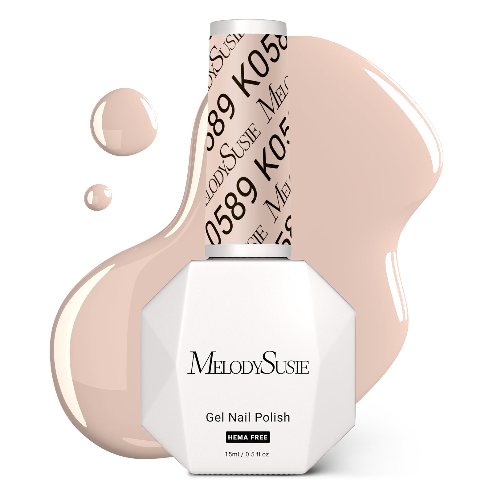 HEMA-Free Gel Nail Polish 0.5 fl oz/15ml - K0589 Thick Beige Nude Pink