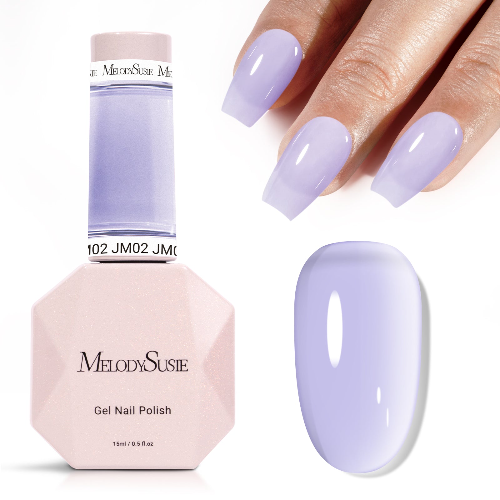 Jeweliver Jelly TPO-Free Gel Nail Polish 0.5 fl oz/15ml - Purple JM02