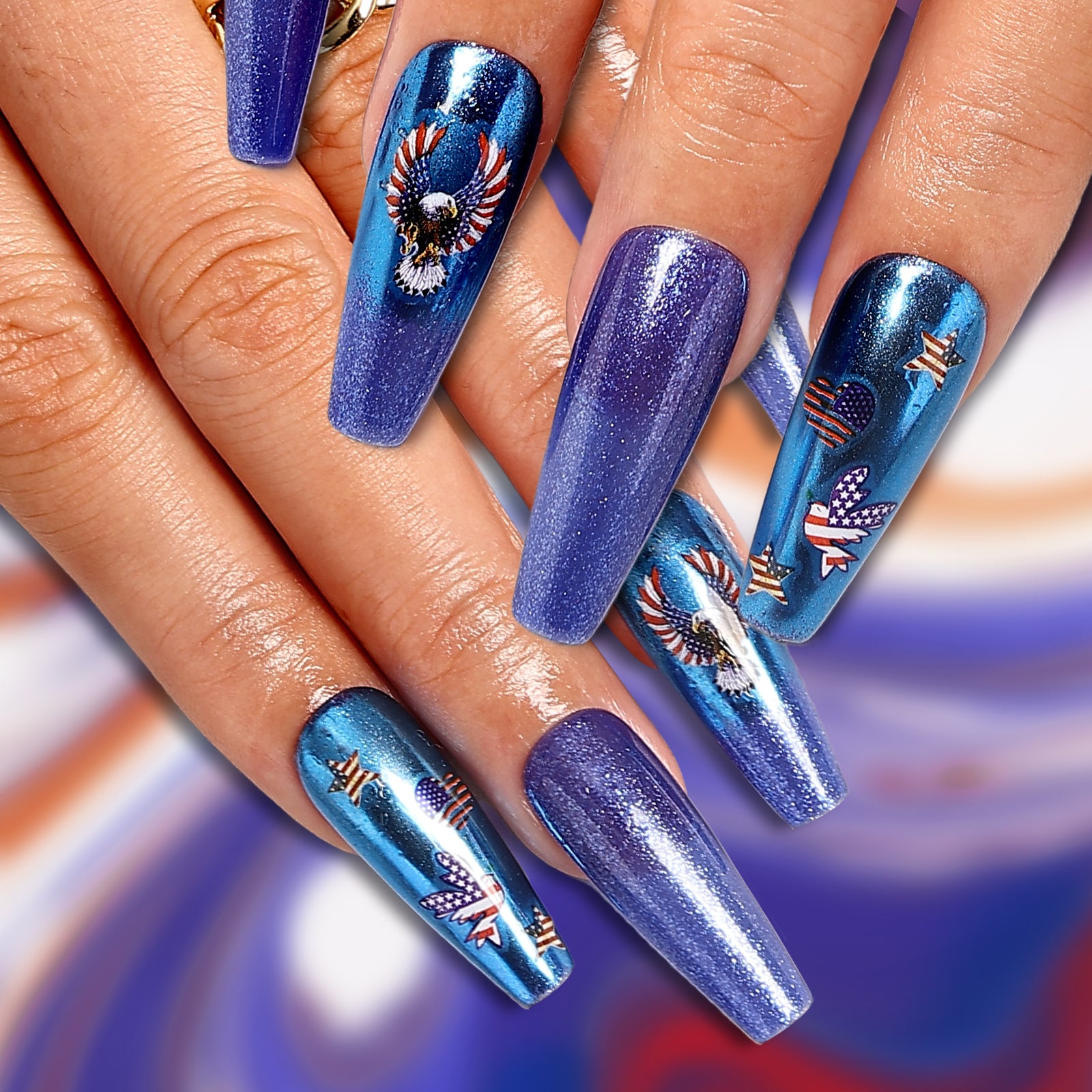 Soaring Spirit Coffin Deep Press On Nails | MelodySusie