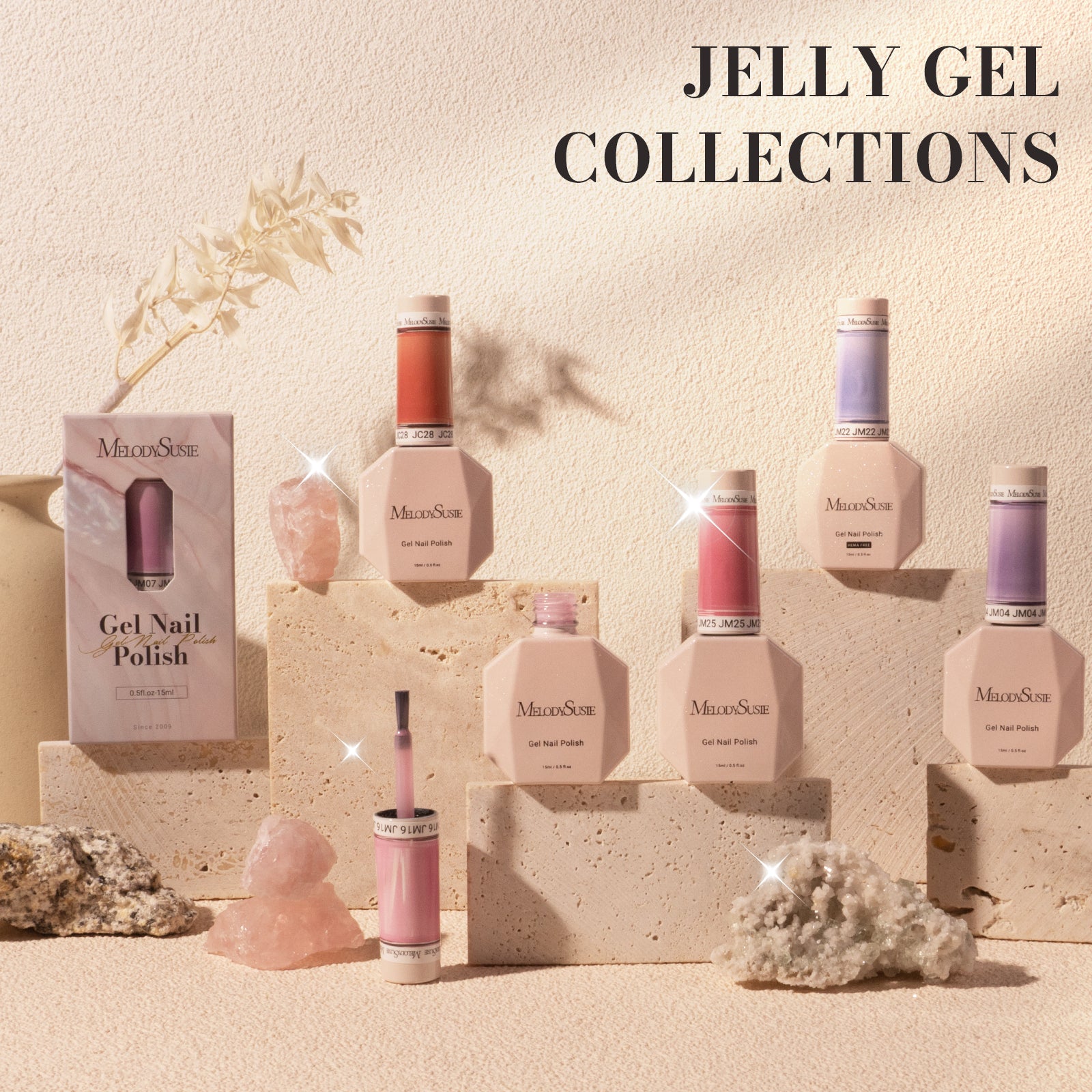Jeweliver Jelly TPO-Free Gel Nail Polish 0.5 fl oz/15ml - Nude Orange JC28