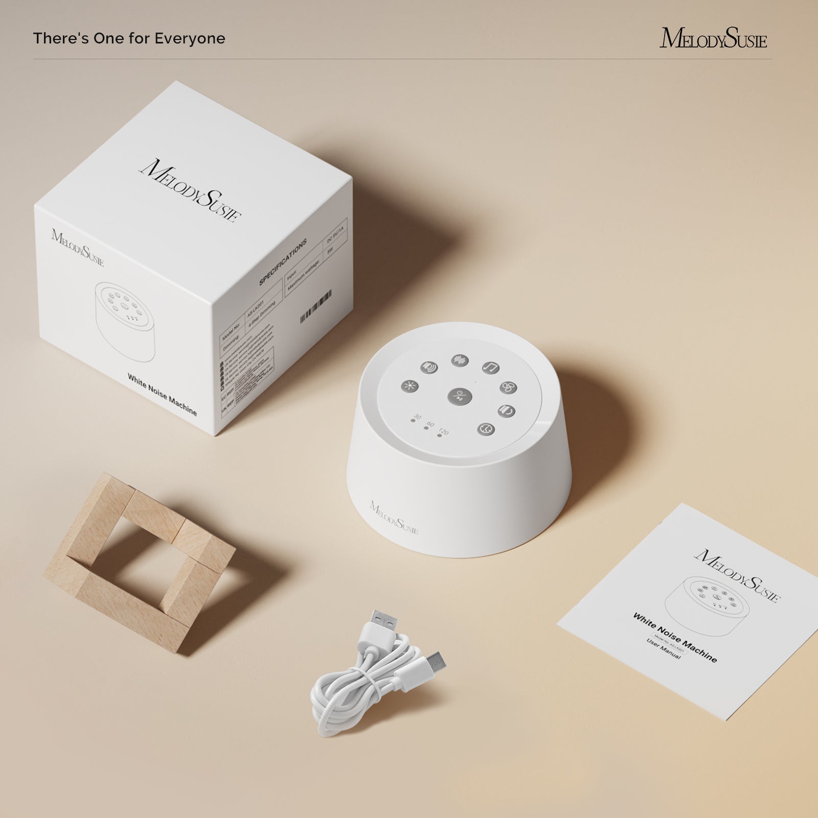 MelodySusie 31 Soothing White Noise Sounds & Night Light