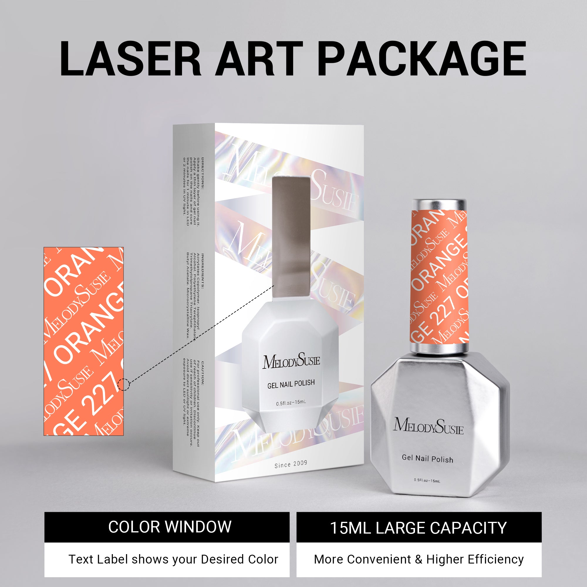 227 Blood Orange - TPO-Free Thick Gel Nail Polish (15ml)