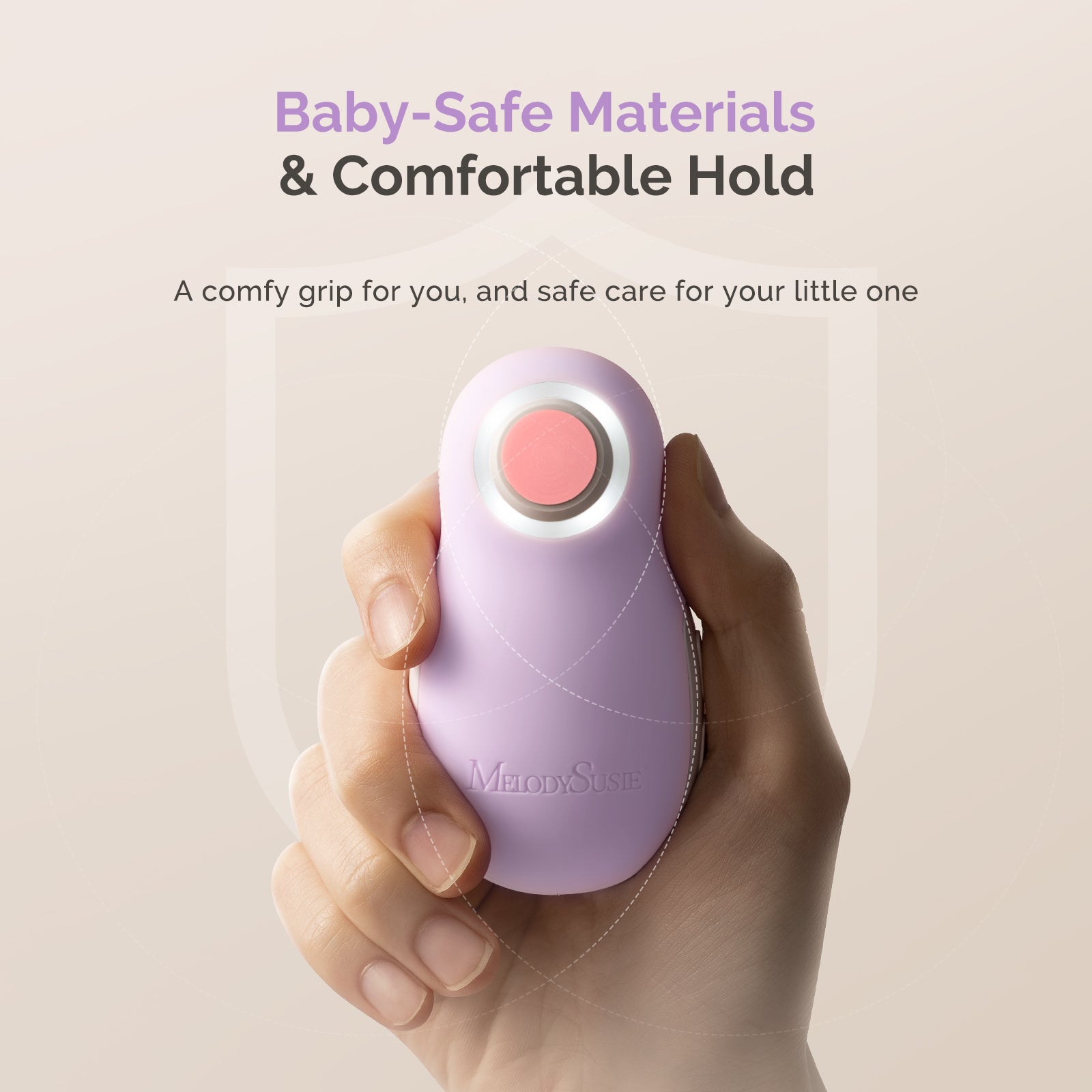 PC20F Rechargeable Baby Nail Trimmer - Purple
