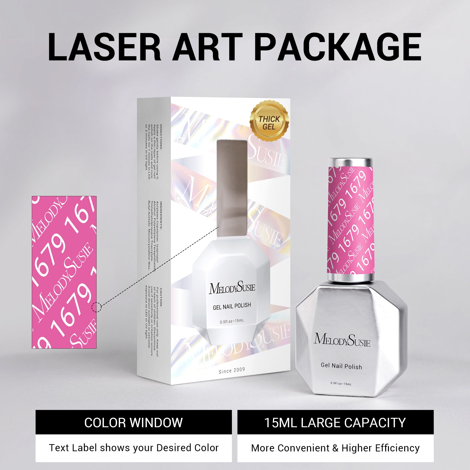 1679 Rosehip Knitted Pink - TPO-Free Thick Gel Nail Polish(15ml)