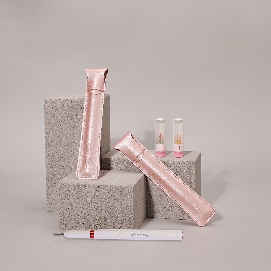 PU Leather Nail Drill Handpiece Protective Cover Sleeve