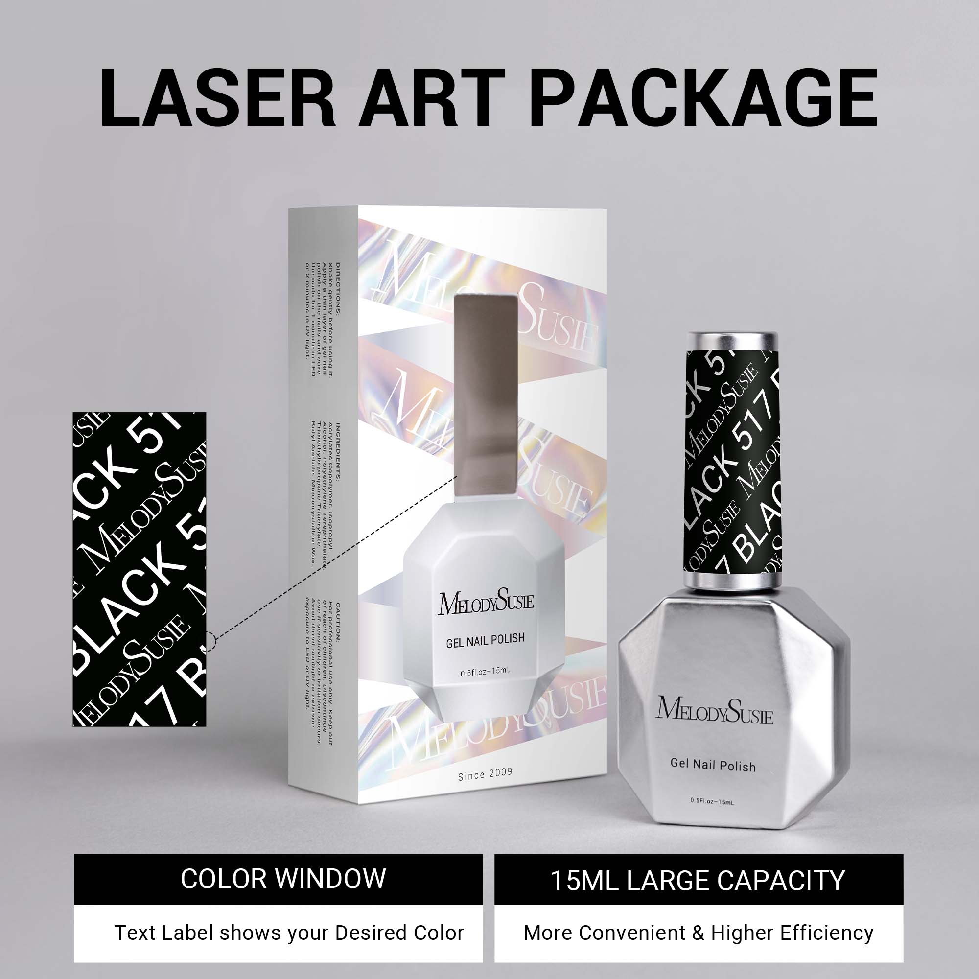 517 Blackish Green - TPO-Free Thick Gel Nail Polish (15ml)