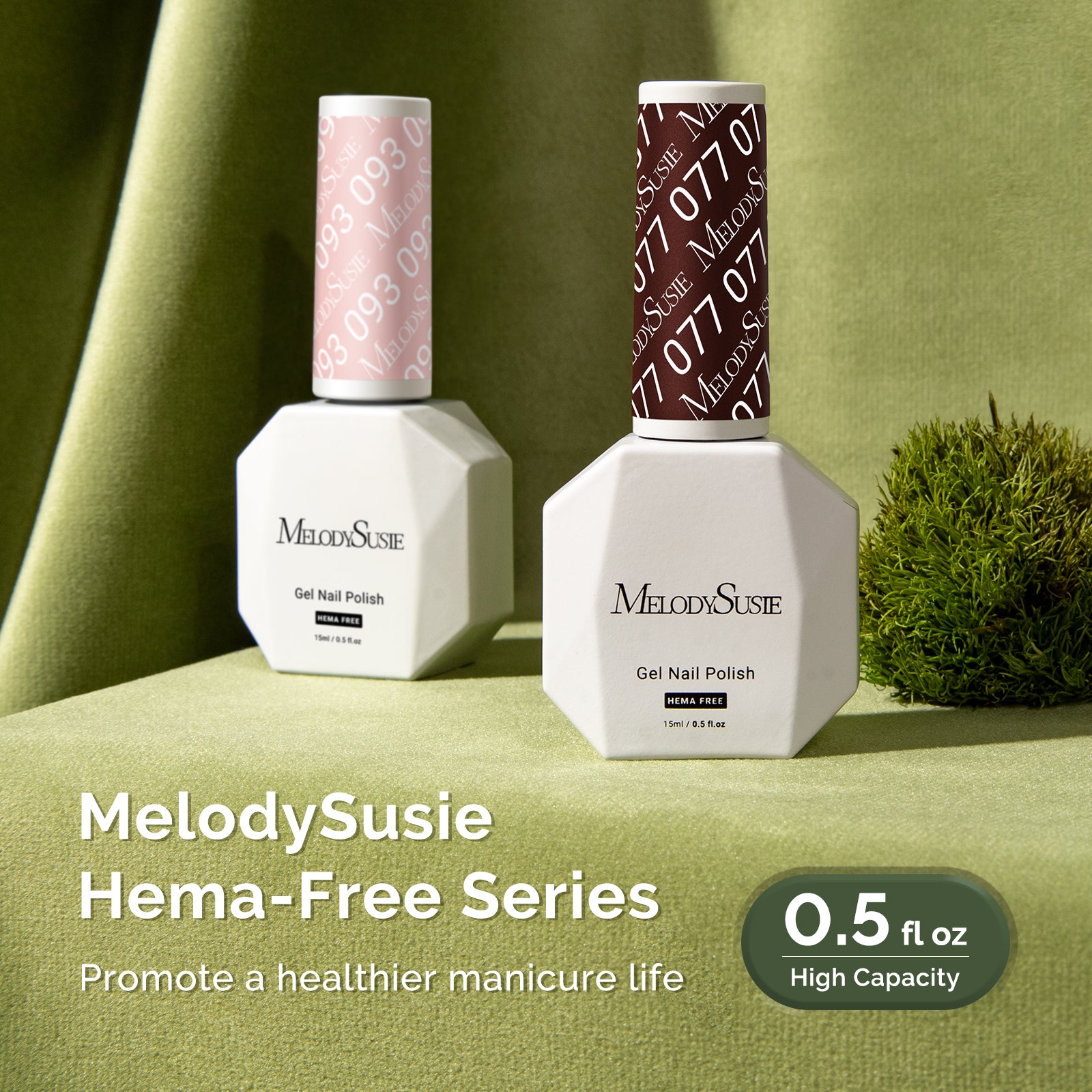 077 Brownie Brown - HEMA-Free Gel Nail Polish 0.5 fl oz/15ml