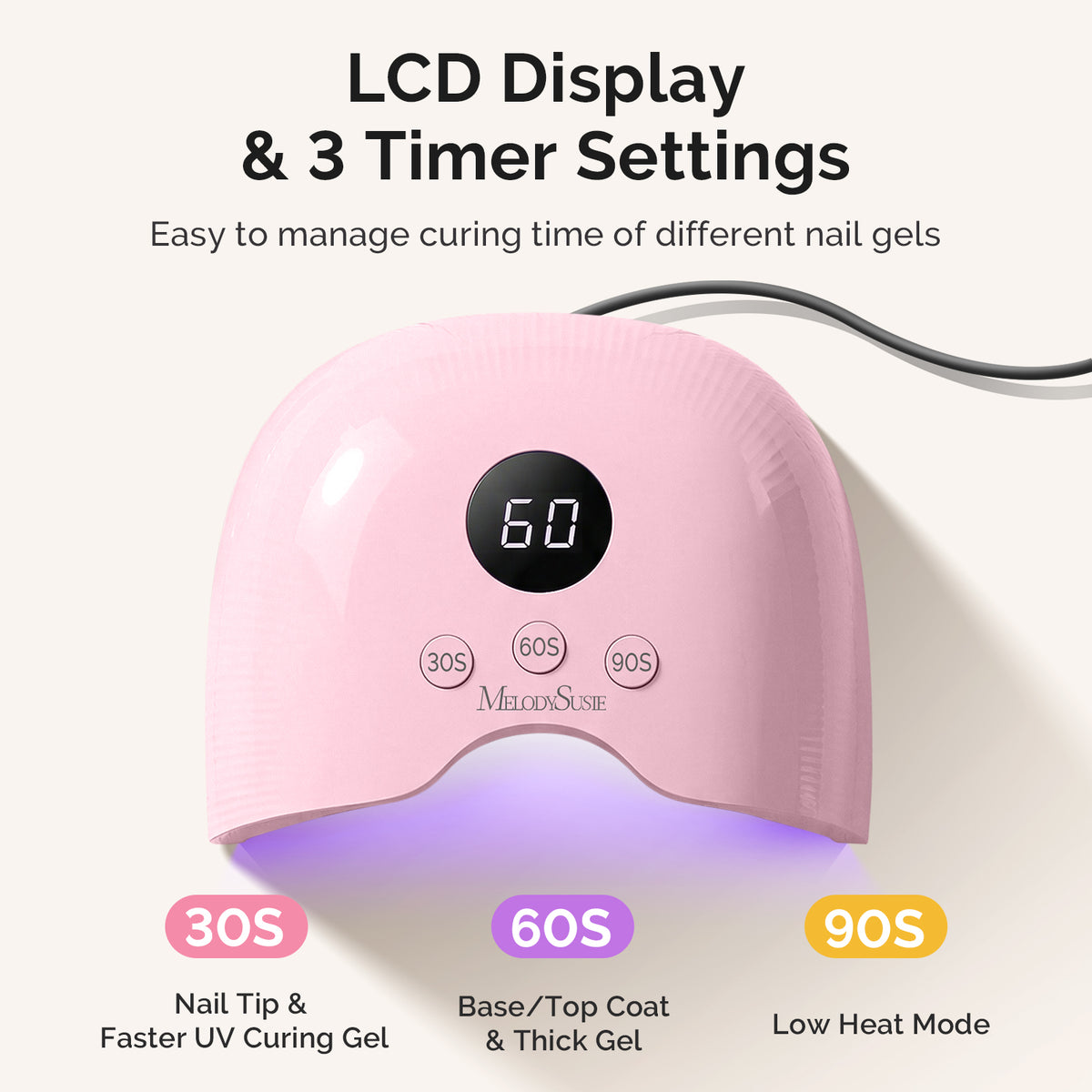 MelodySusie SC300E Nail Drill & PLUS30A Nail Lamp Nail Tools Gift Box