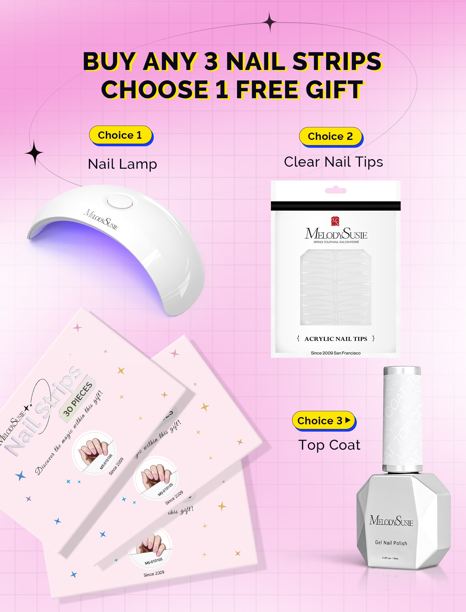 Semi Cured Gel Nail Strips - US ONLY