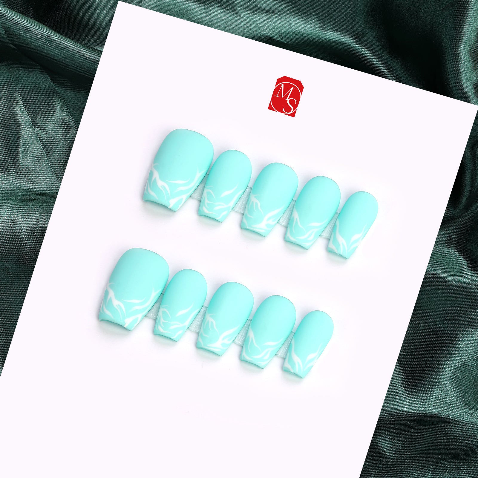 Minty Fresh Coffin Regular Press On Nails
