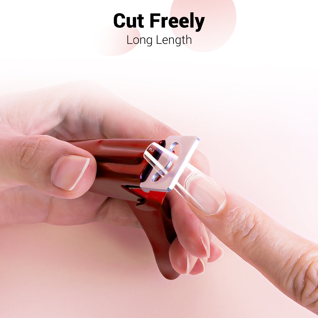 XXL Long Coffin Nail Tips – Clear full Cover