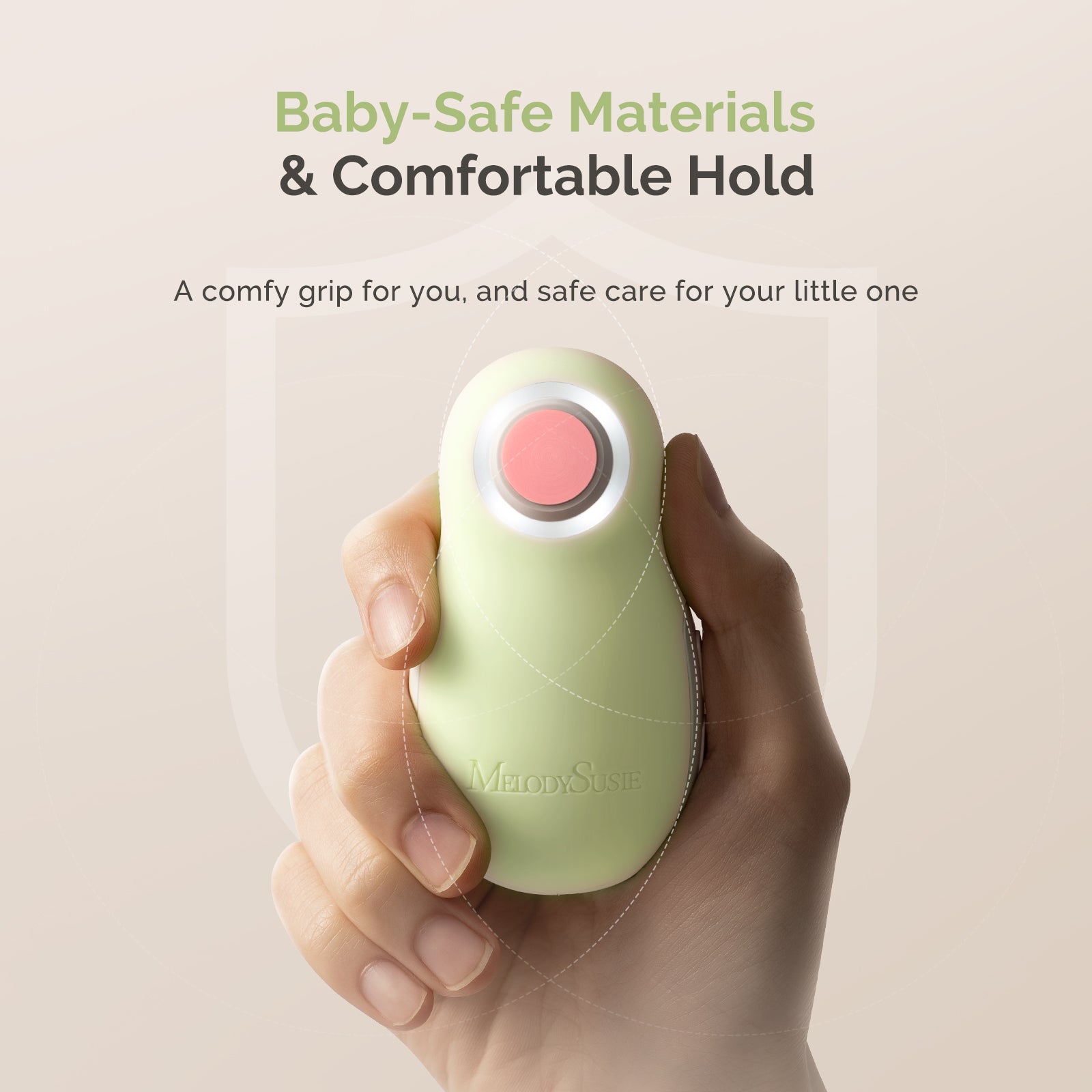 PC20F Rechargeable Baby Nail Trimmer - Green