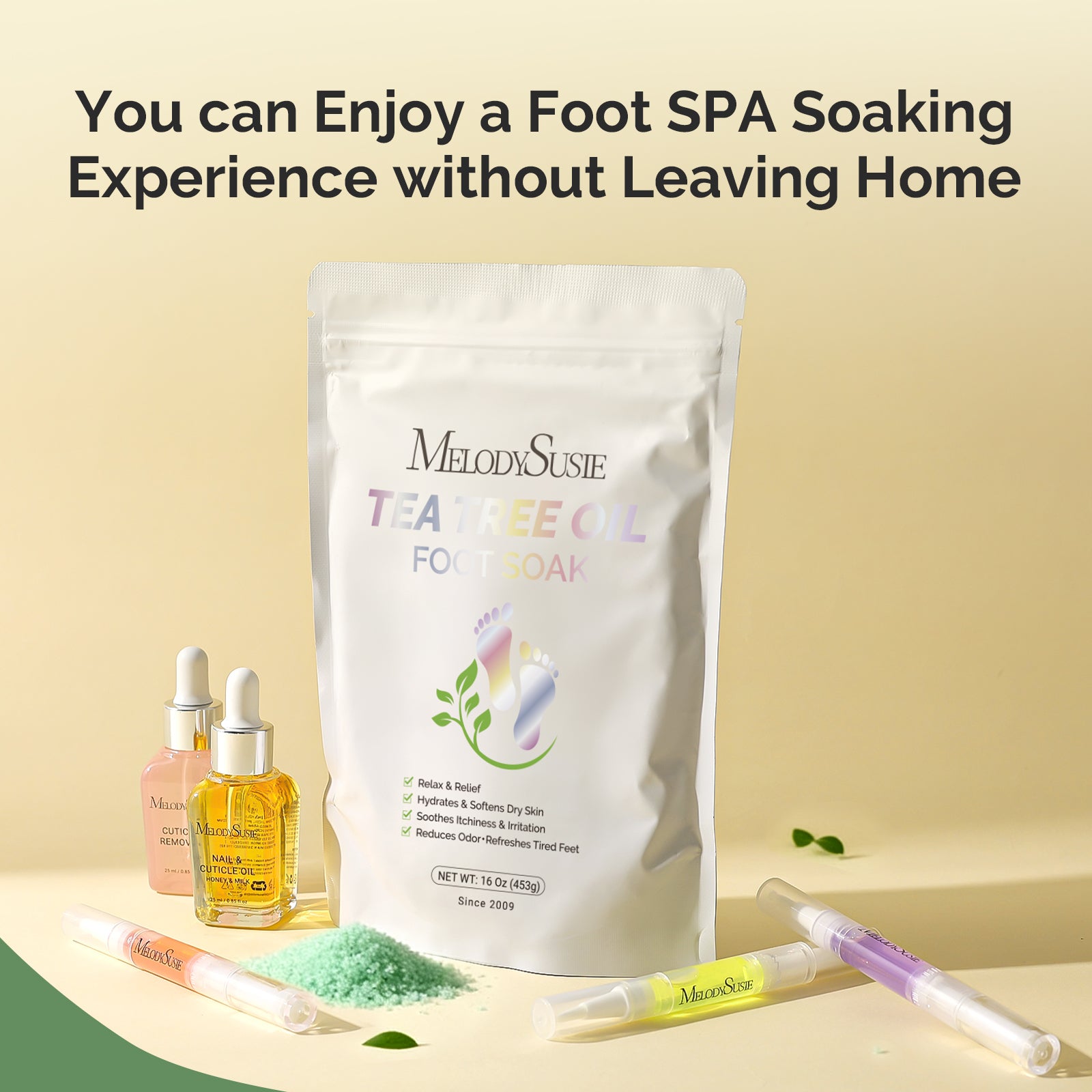 Tea Tree Oil Foot Soak with Sea Salt