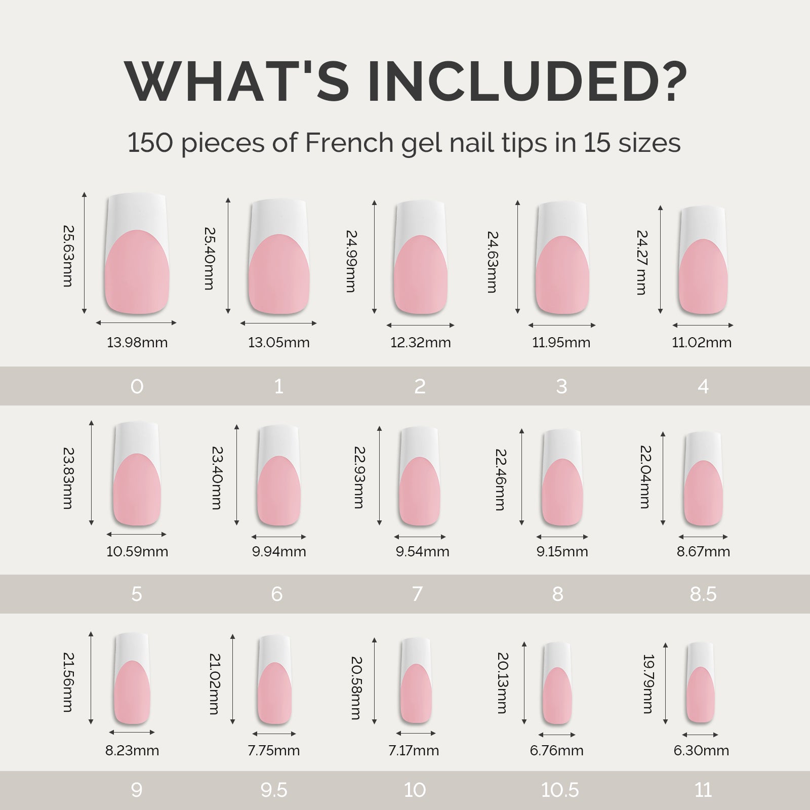 SilkTips 4 in 1 French Soft Gel Nail Tips - 150Pcs (US ONLY)