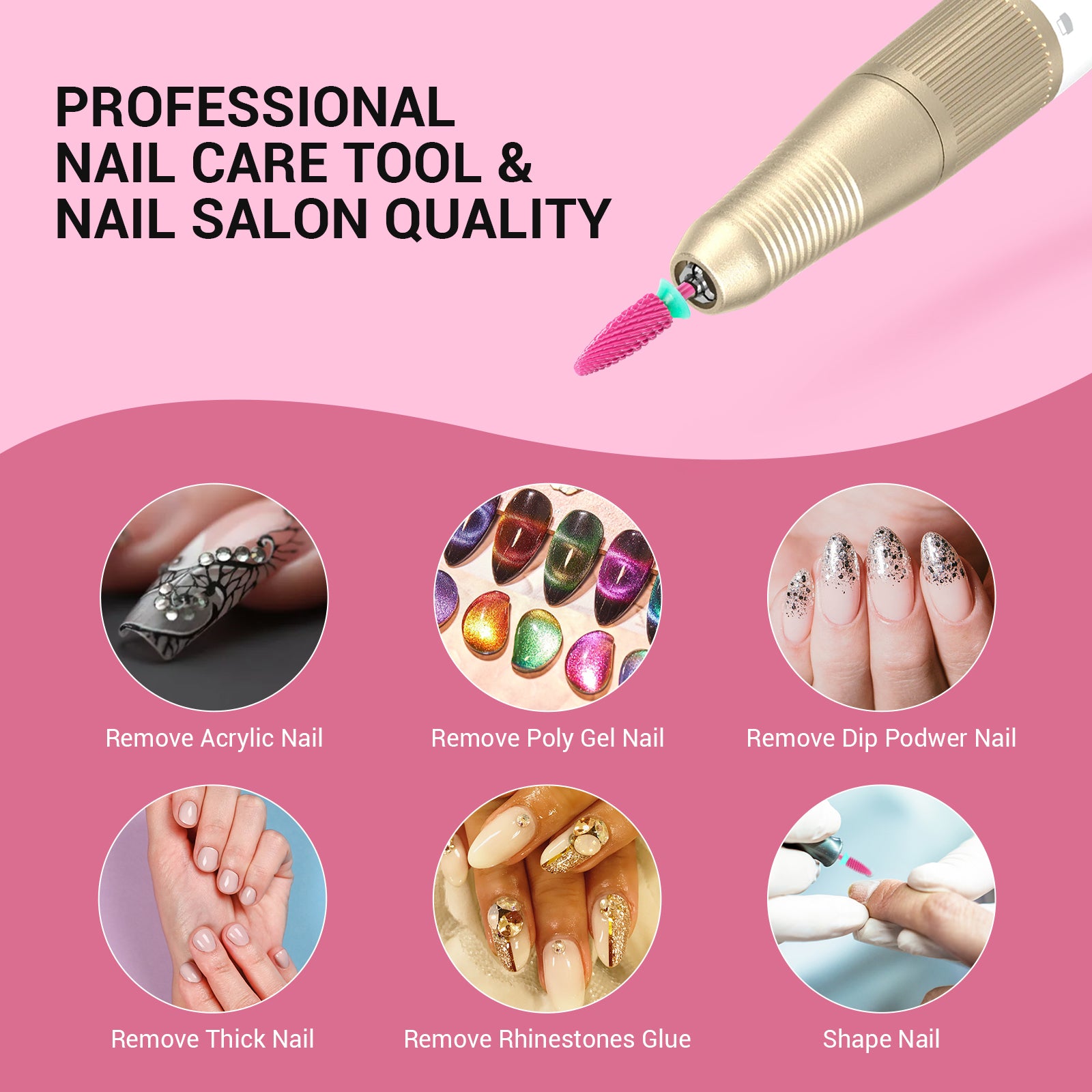 Long Flame Tungsten Carbide Nail Drill Bit