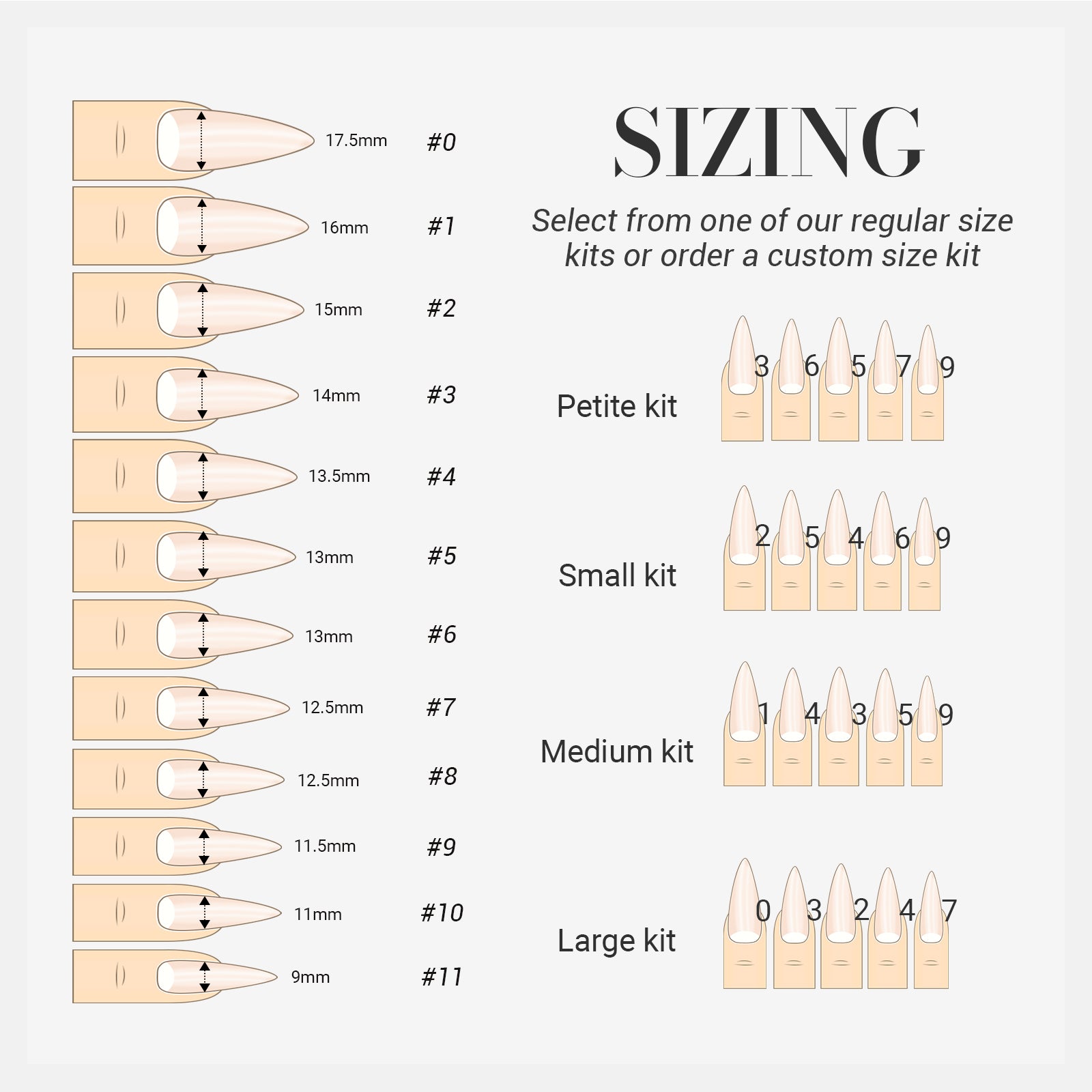 Spring Stiletto Mid Length Press On Nails