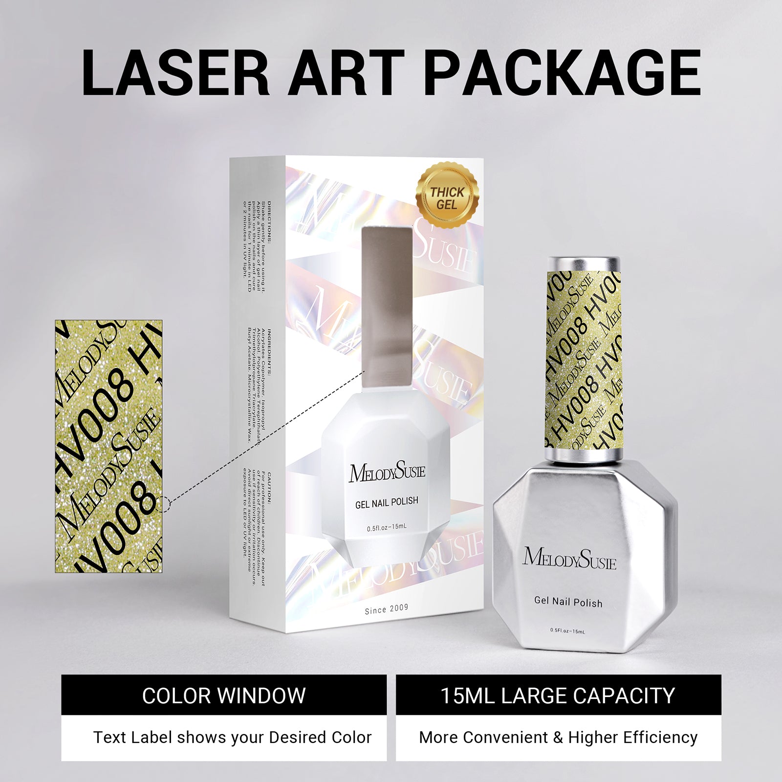 HV008 Moonlight Meadow - TPO-Free Thick Gel Nail Polish(15ml)