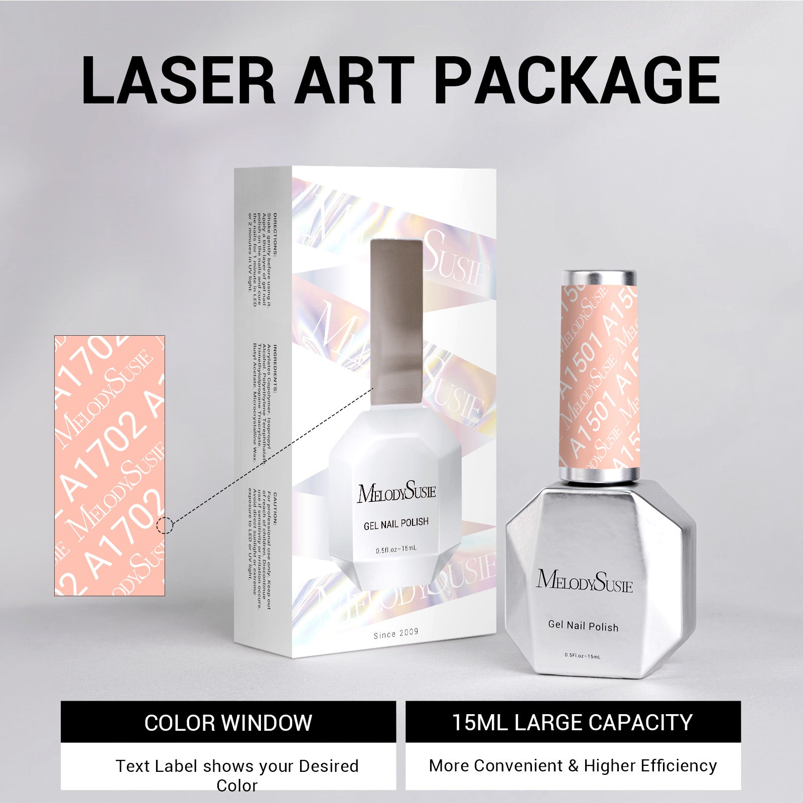 A1501 Orange Pink - TPO-Free Thick Gel Nail Polish(15ml)