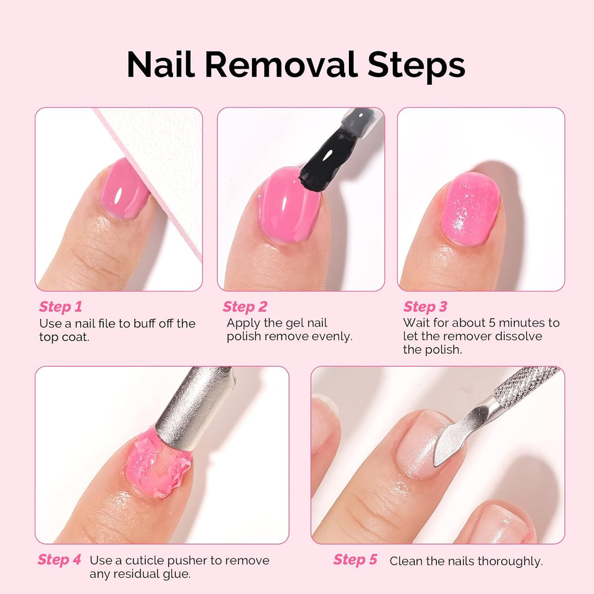 Gel Nail Polish Remover with Manicure Remover Kit