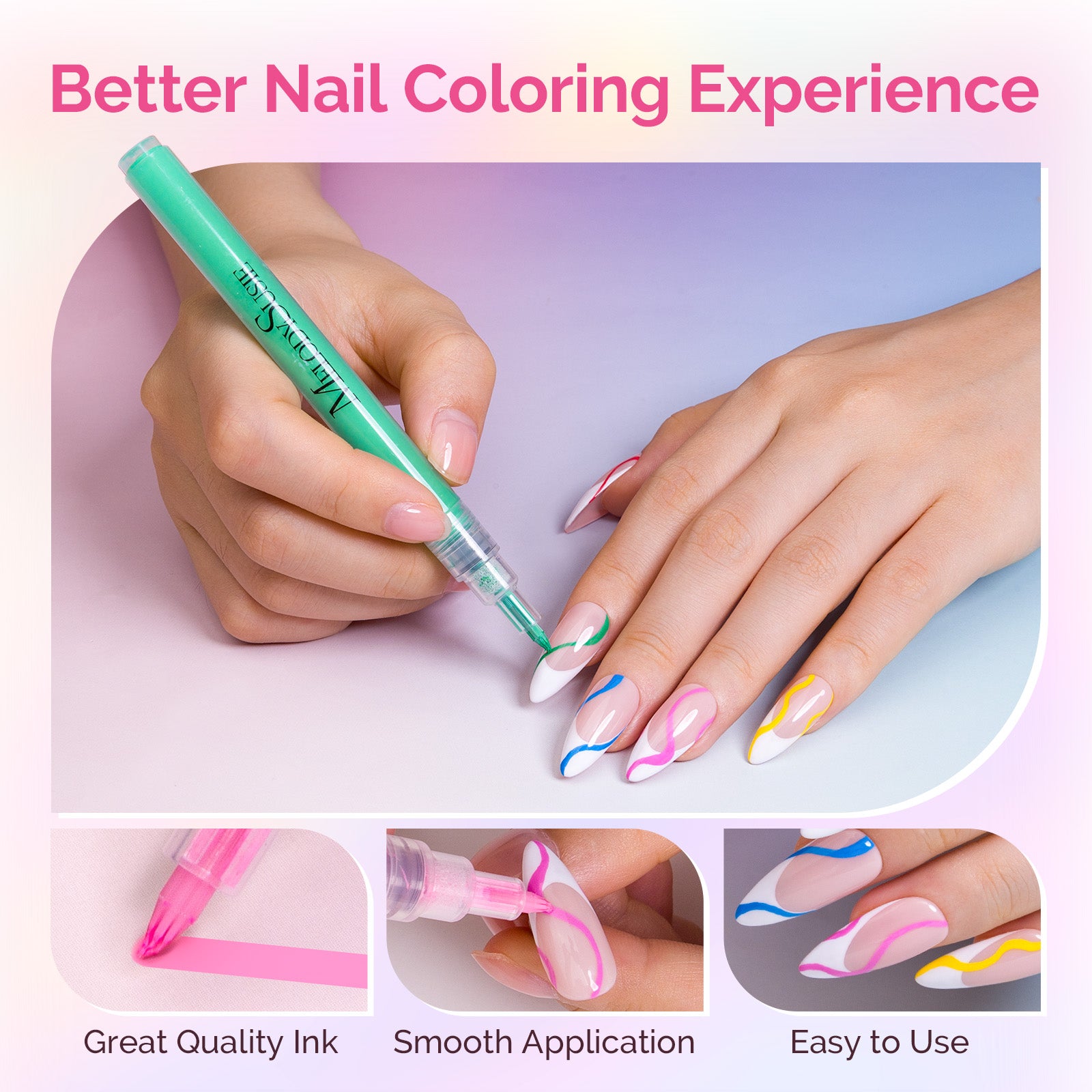 Nail Art Pens Set 12 Colors 0.7mm