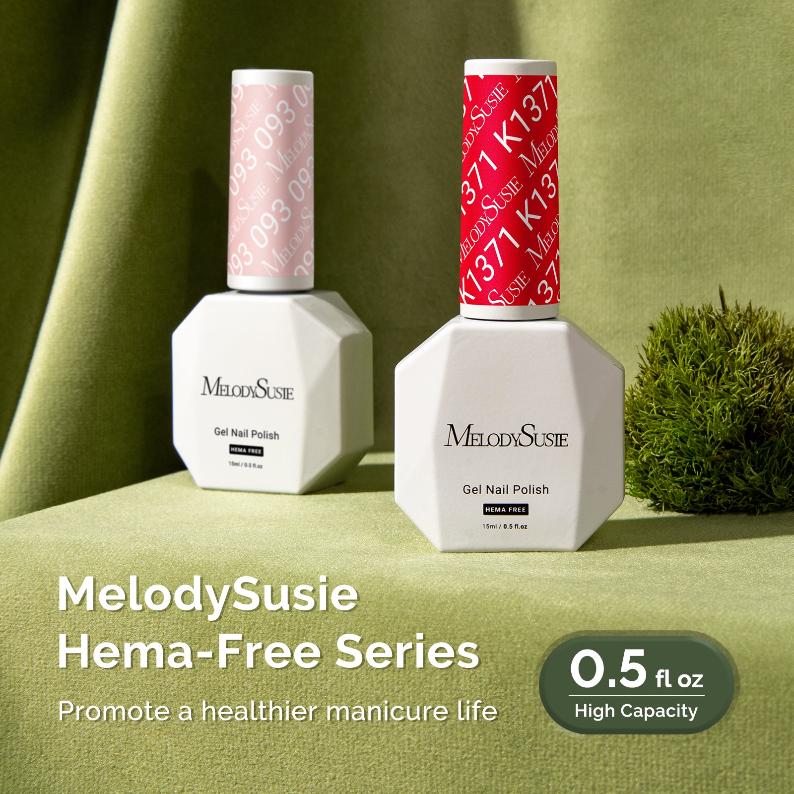 HEMA-Free Gel Nail Polish 0.5 fl oz/15ml - K1371 Thick Orange Red