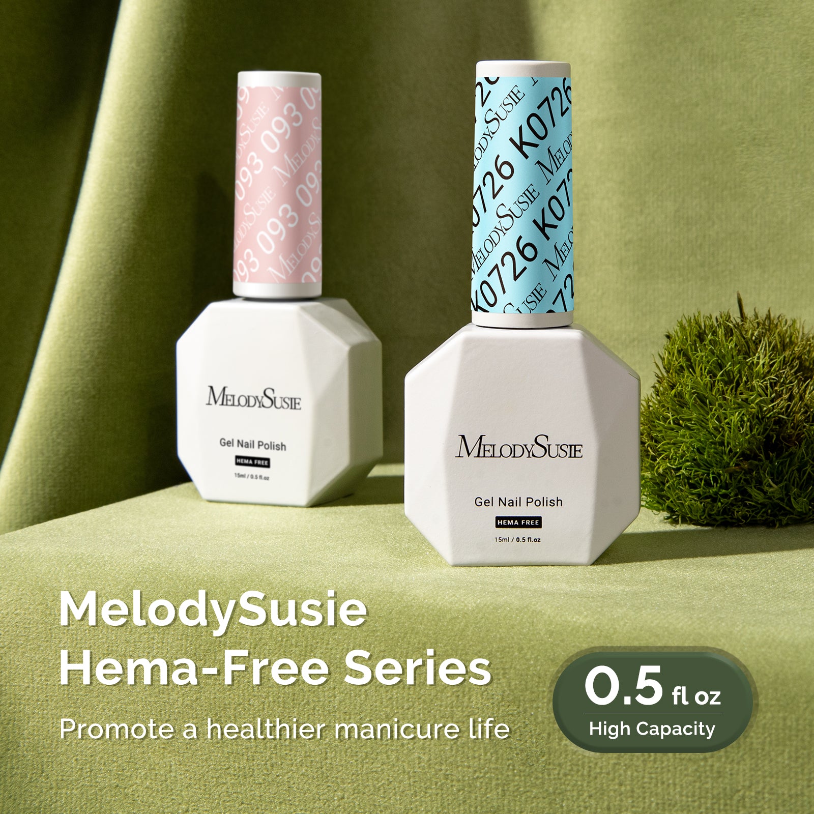 HEMA-Free Gel Nail Polish 0.5 fl oz/15ml - K0726 Thick Cyan Blue