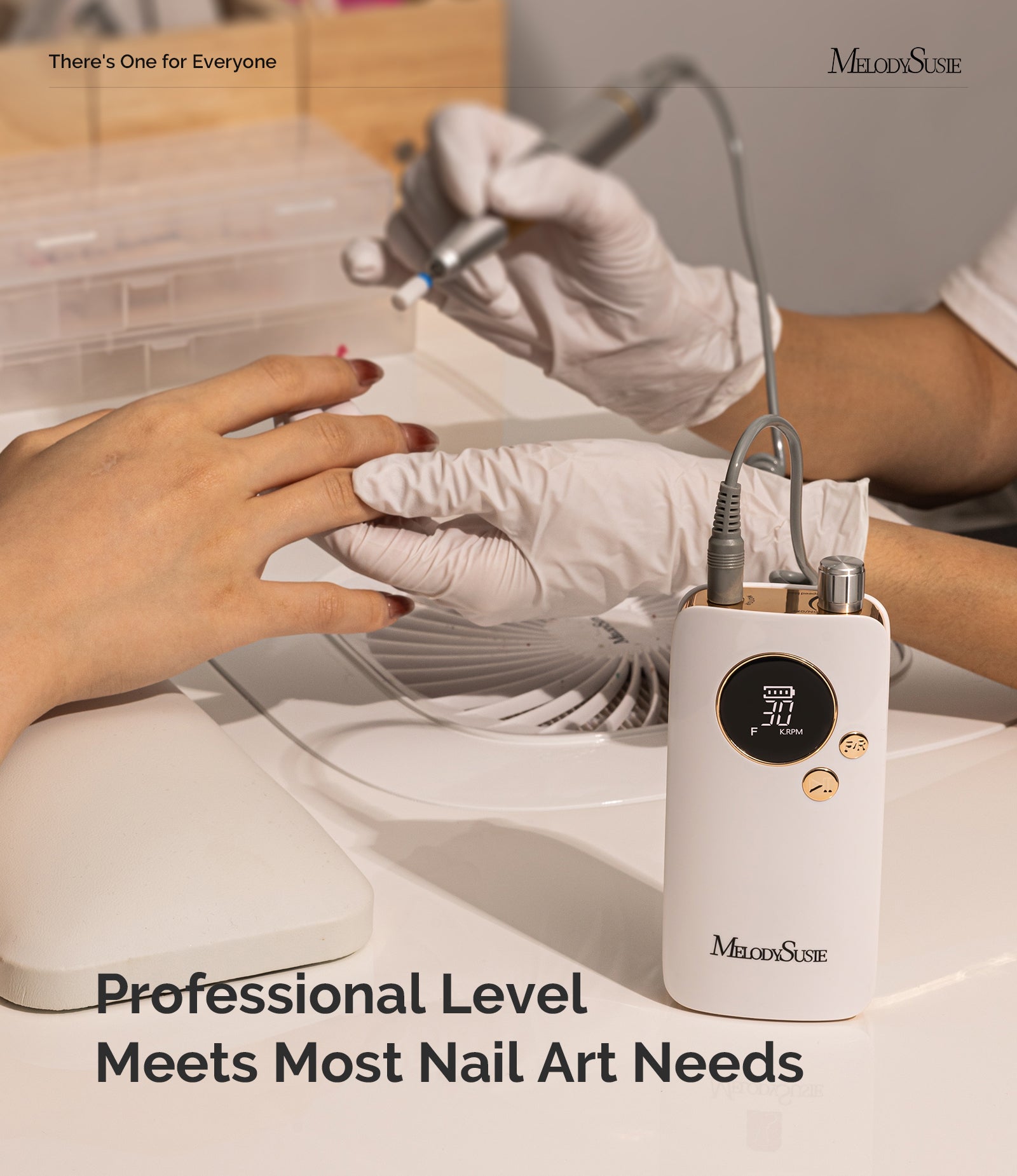 SC320F Clip-On Rechargeable Nail Drill 30,000RPM - White