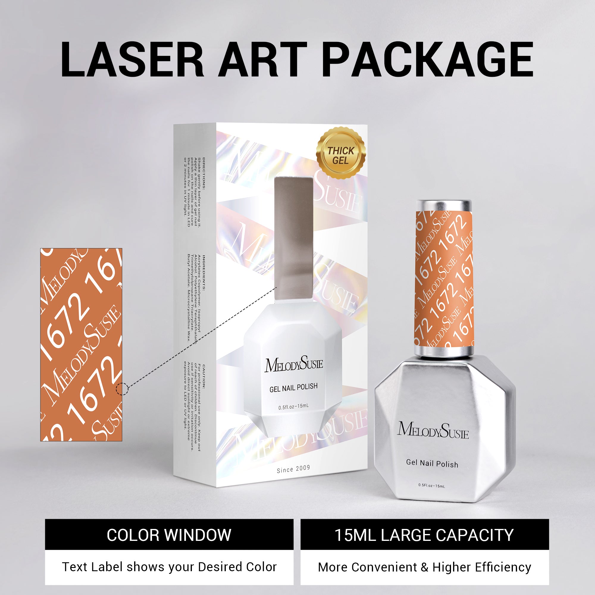 1672 Hiking Brown - TPO-Free Thick Gel Nail Polish(15ml)