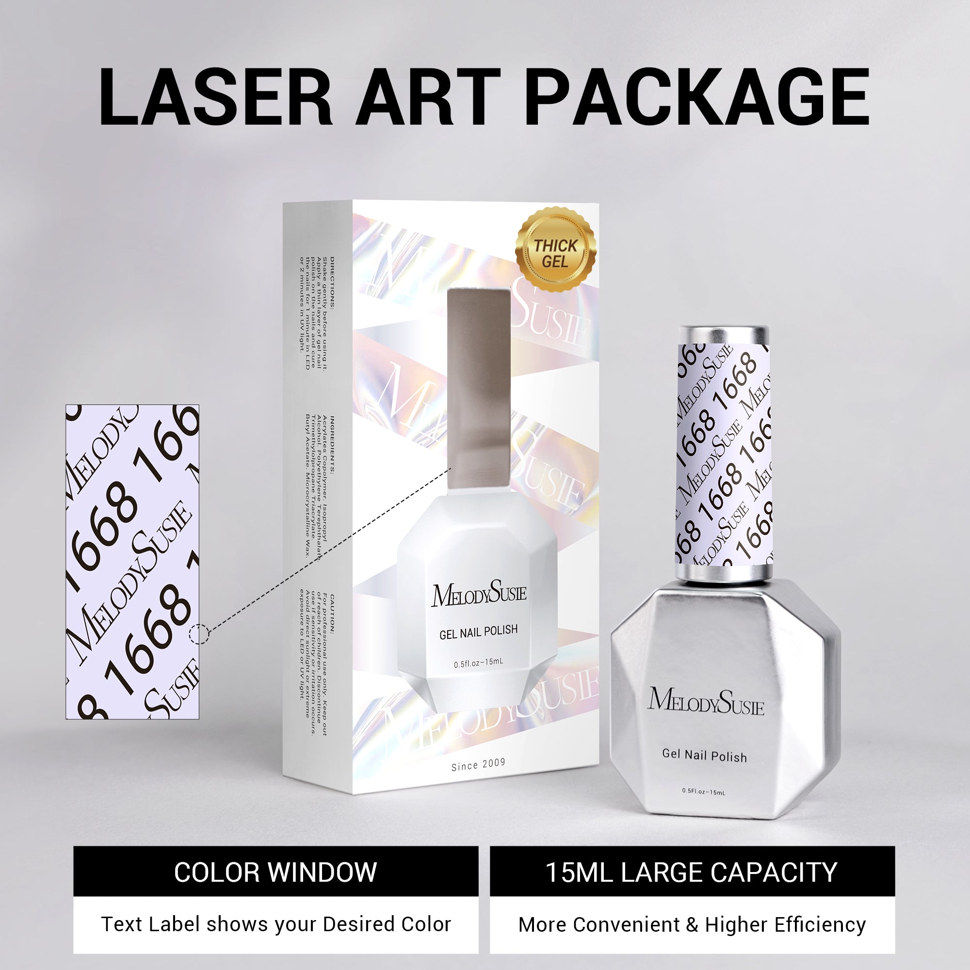 1668 Tennis Purple - TPO-Free Thick Gel Nail Polish(15ml)