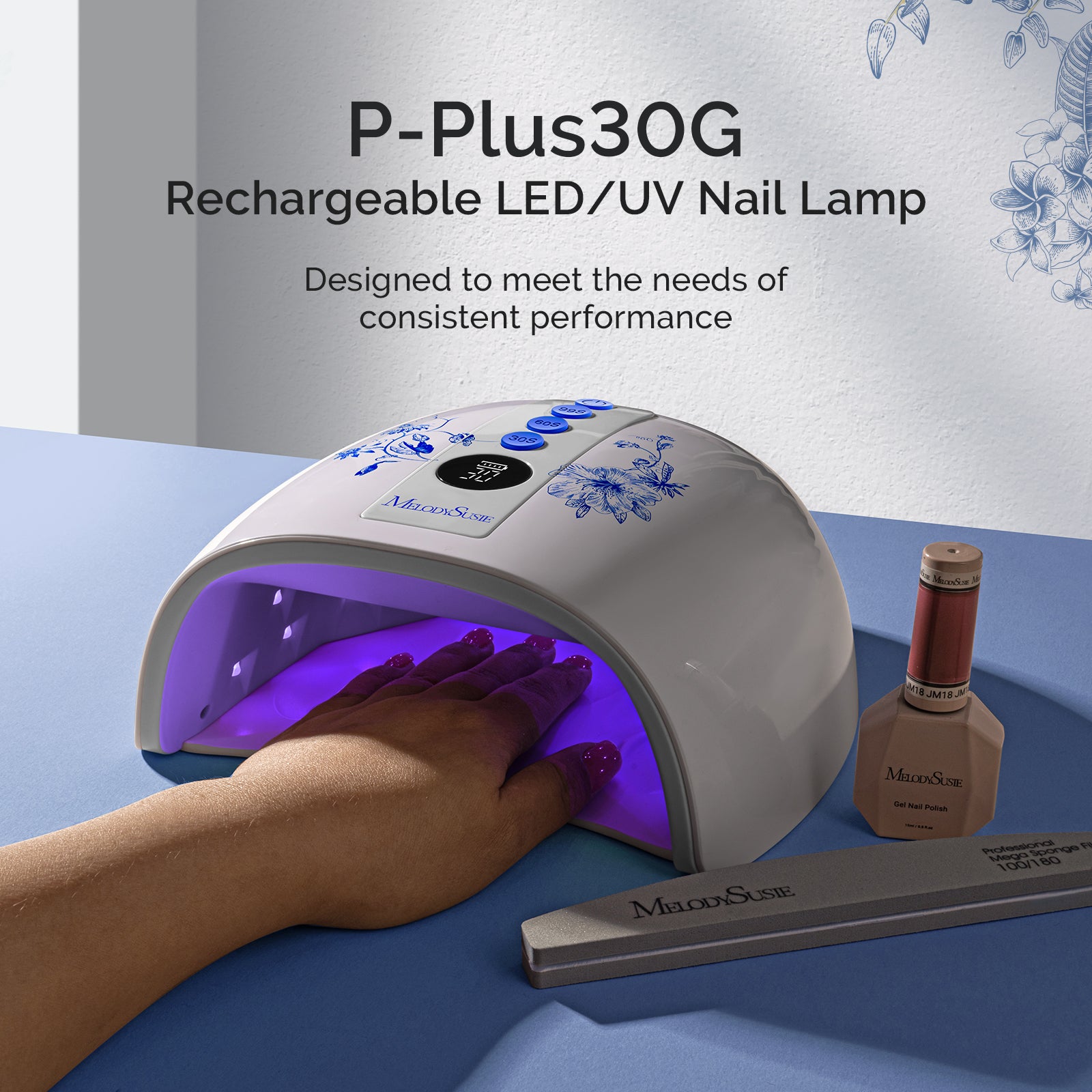 SM200F Plus Rechargeable 35,000RPM Nail Drill Art Design Gift Box