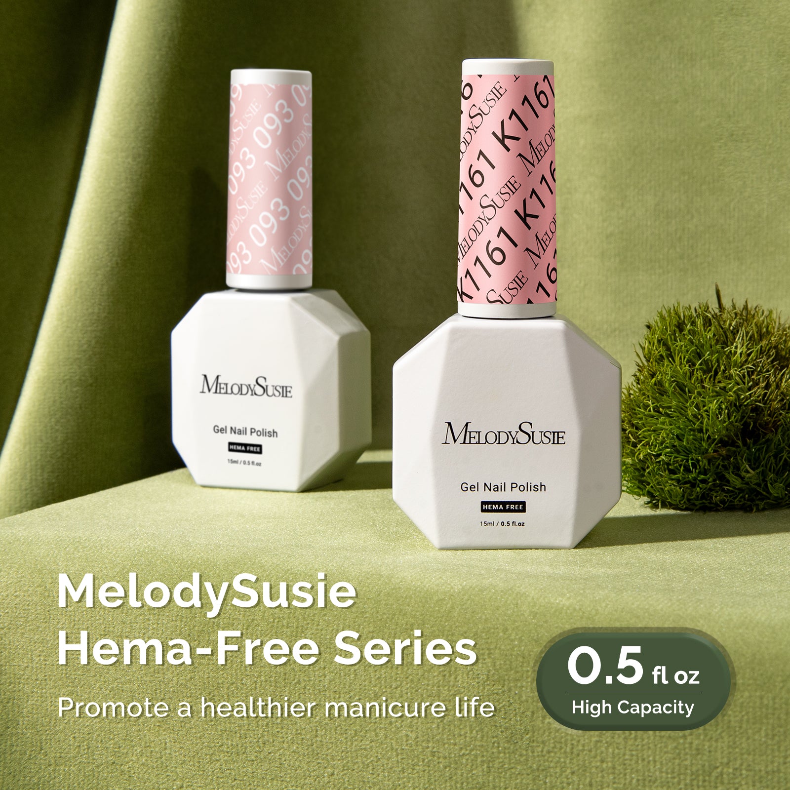 HEMA-Free Gel Nail Polish 0.5 fl oz/15ml - K1161 Thick Bright Nude Pink