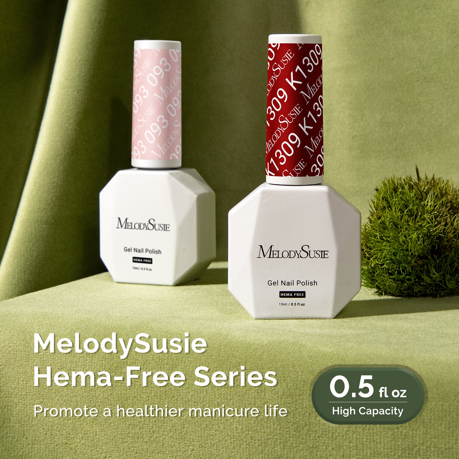 HEMA-Free Gel Nail Polish 0.5 fl oz/15ml - K1309 Thick Crimson Red