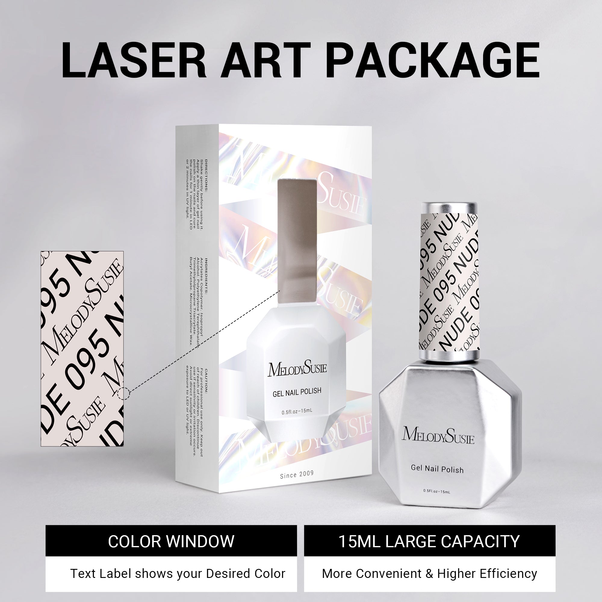 095 Glaze White - TPO-Free Thick Gel Nail Polish (15ml)