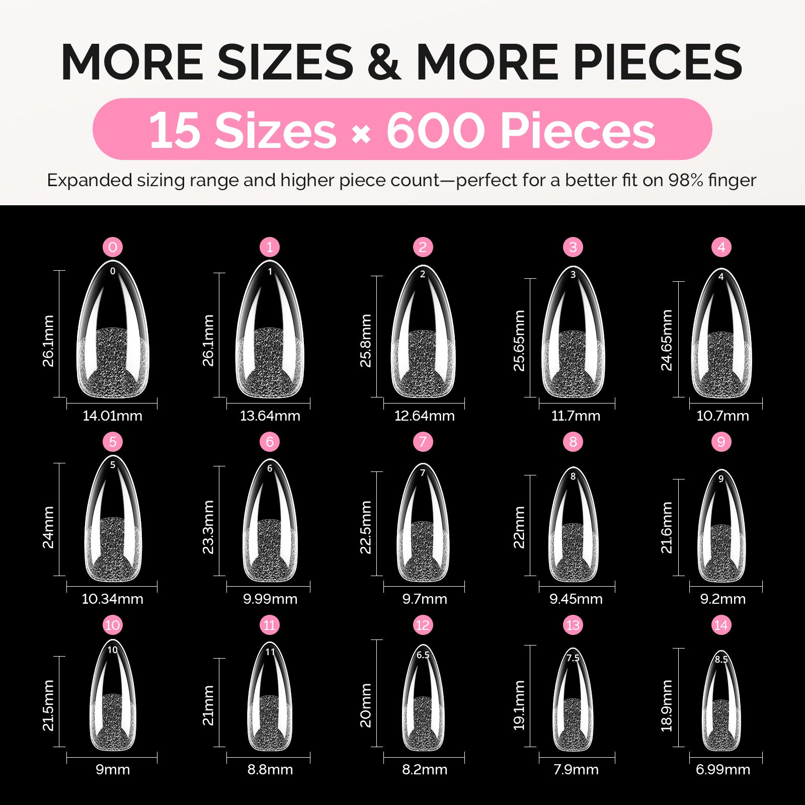 All-in-One Press-On Nails & Nail Tips Kit with Application Tools