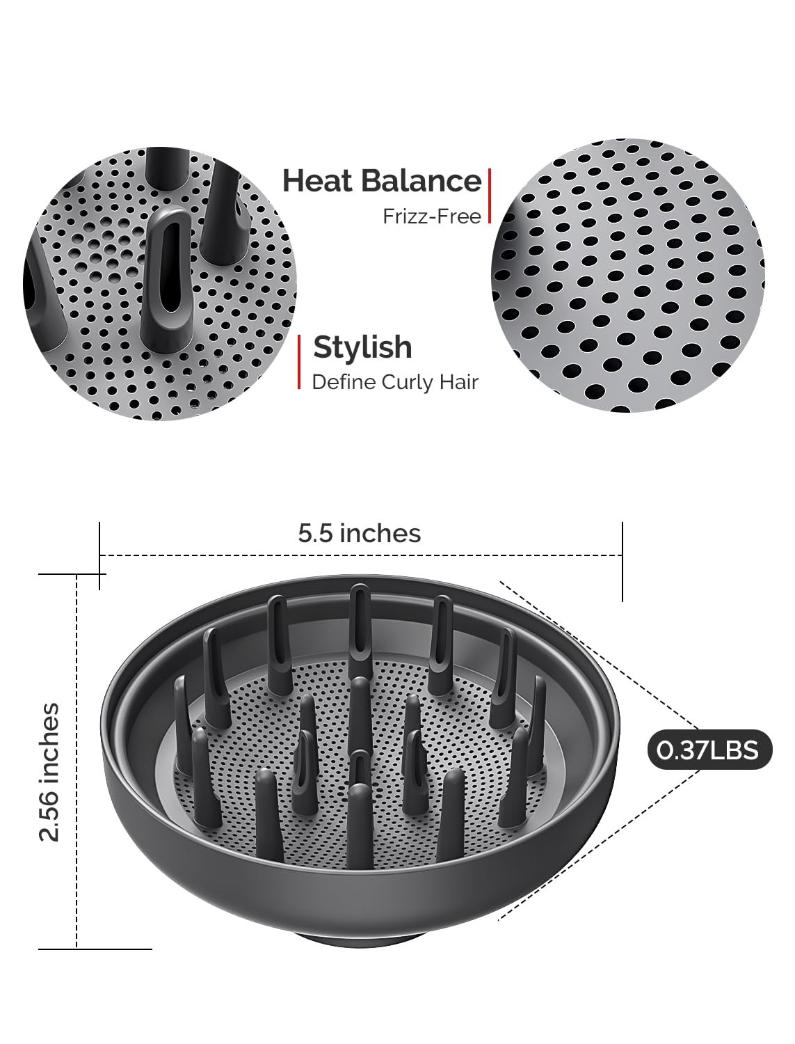 Hair Dryer Diffuser Attachment for H-S160E Hair Dryer - (US ONLY)