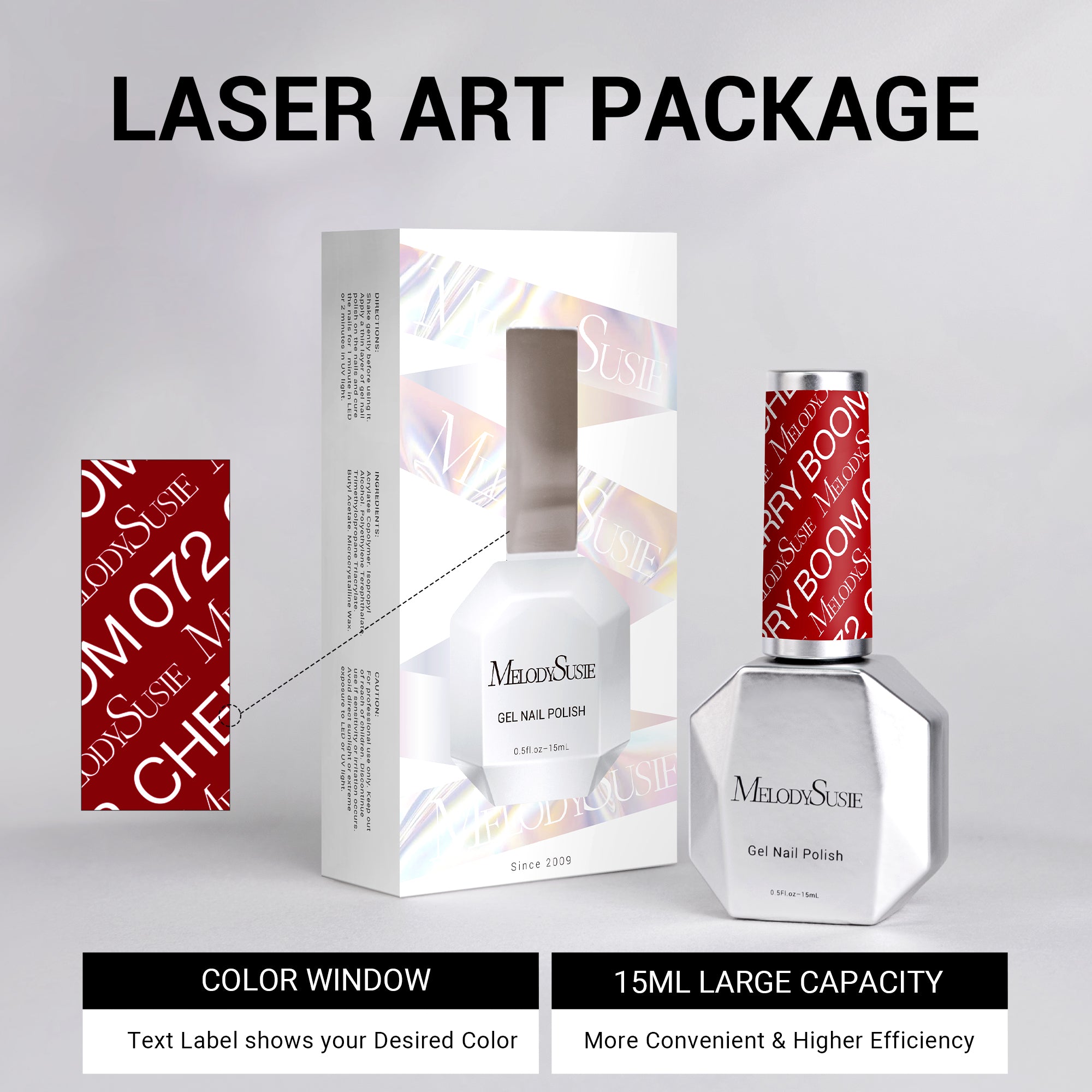 072 Cherry Boom - TPO-Free Thick Gel Nail Polish(15ml)