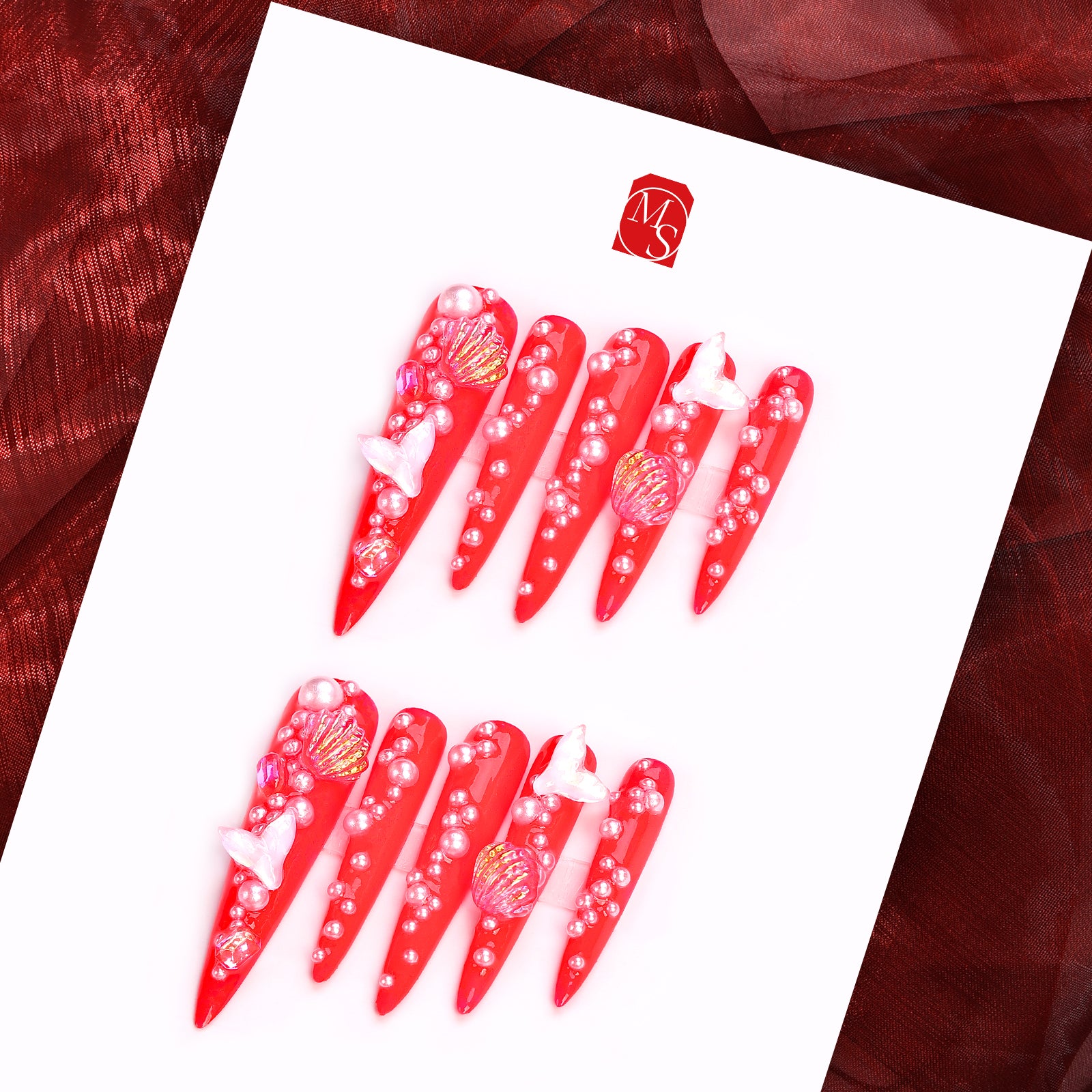 Ariel's Paradise Stiletto Longest Press On Nails