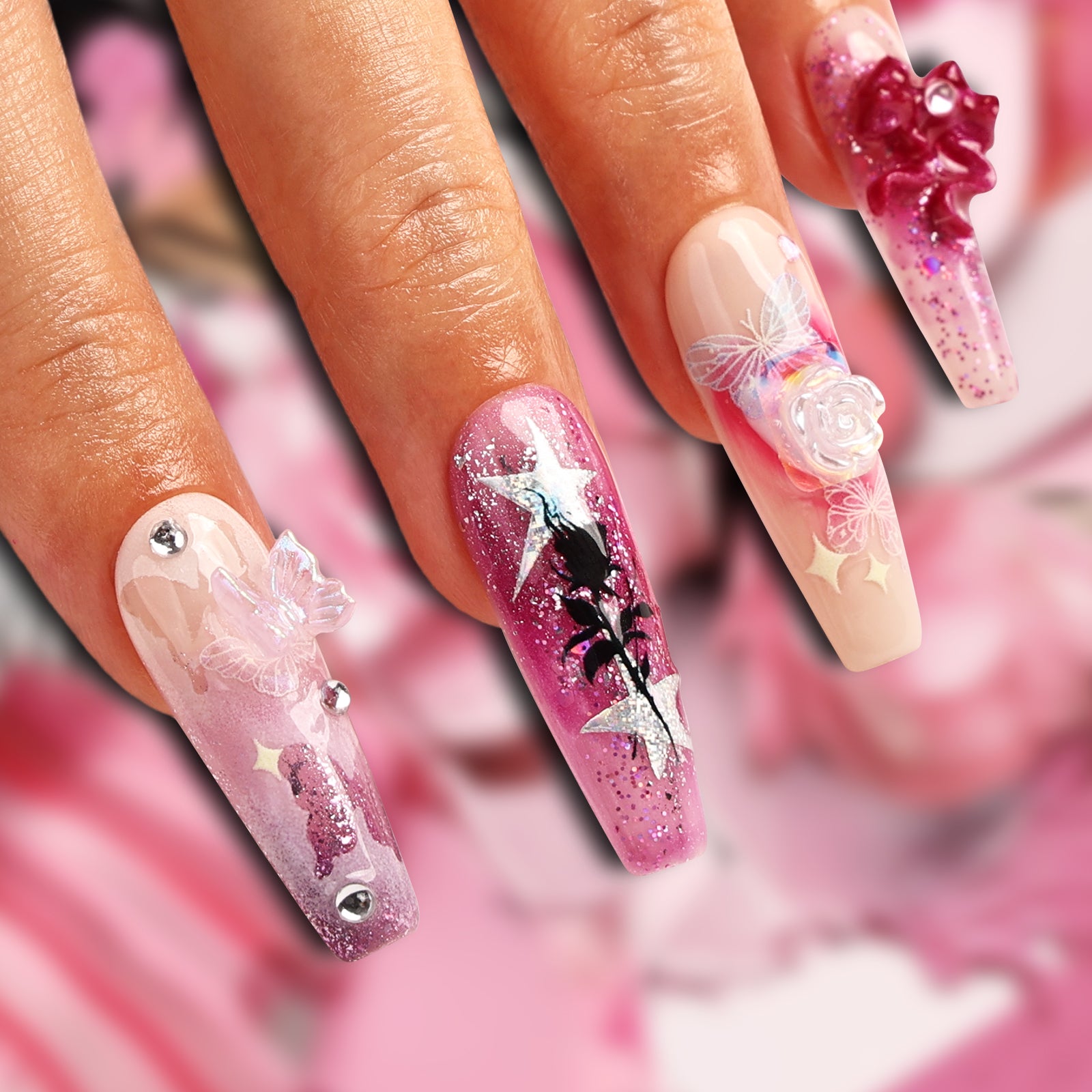 Sour Candy Coffin Deep Press On Nails | MelodySusie