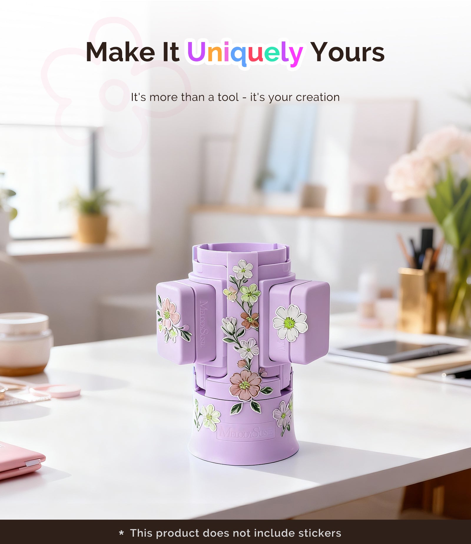 GelCarousel Rotatable Nail Art DIY Station - Purple