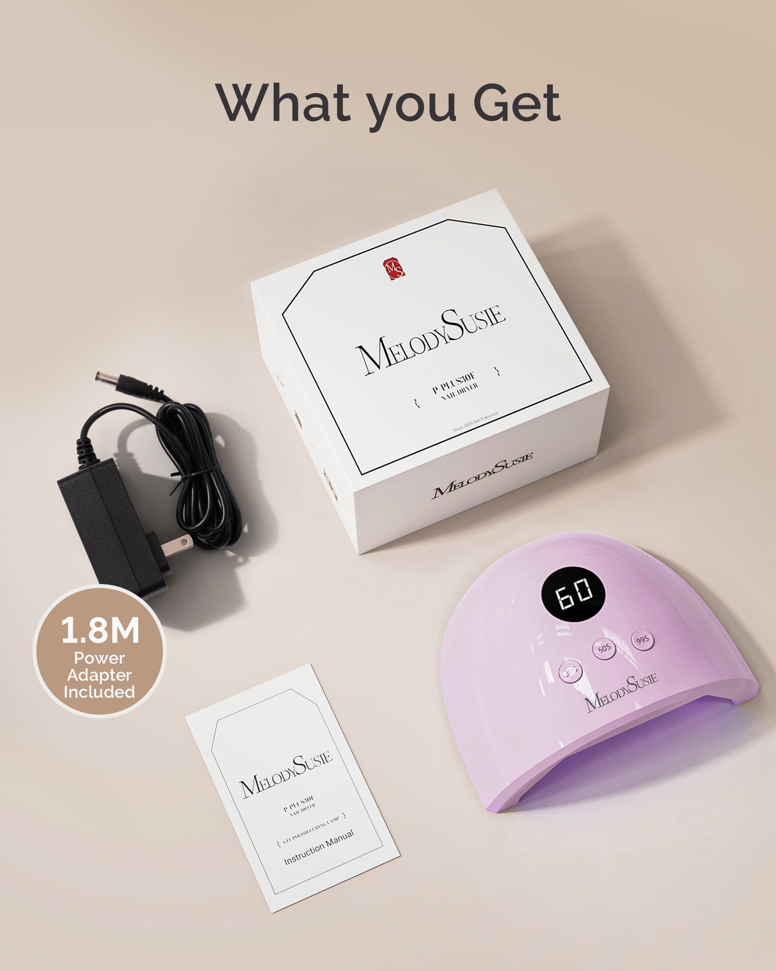 P-PLUS30F UV/LED Nail Lamp - Purple